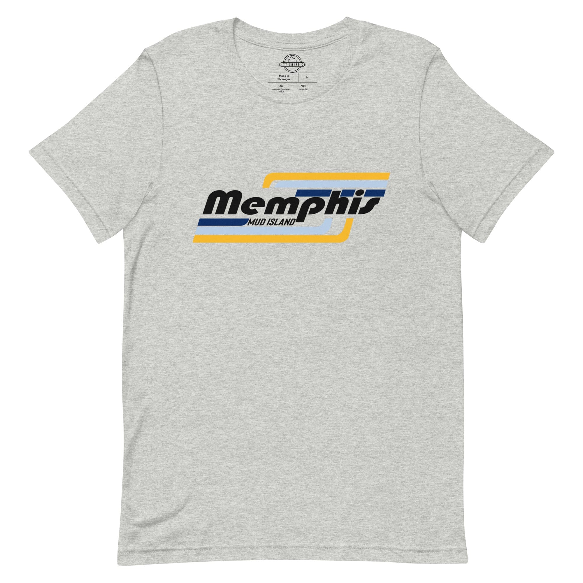 City Shirt Co Memphis | Mud Island Neighborhood T Shirt Athletic Heather / XS
