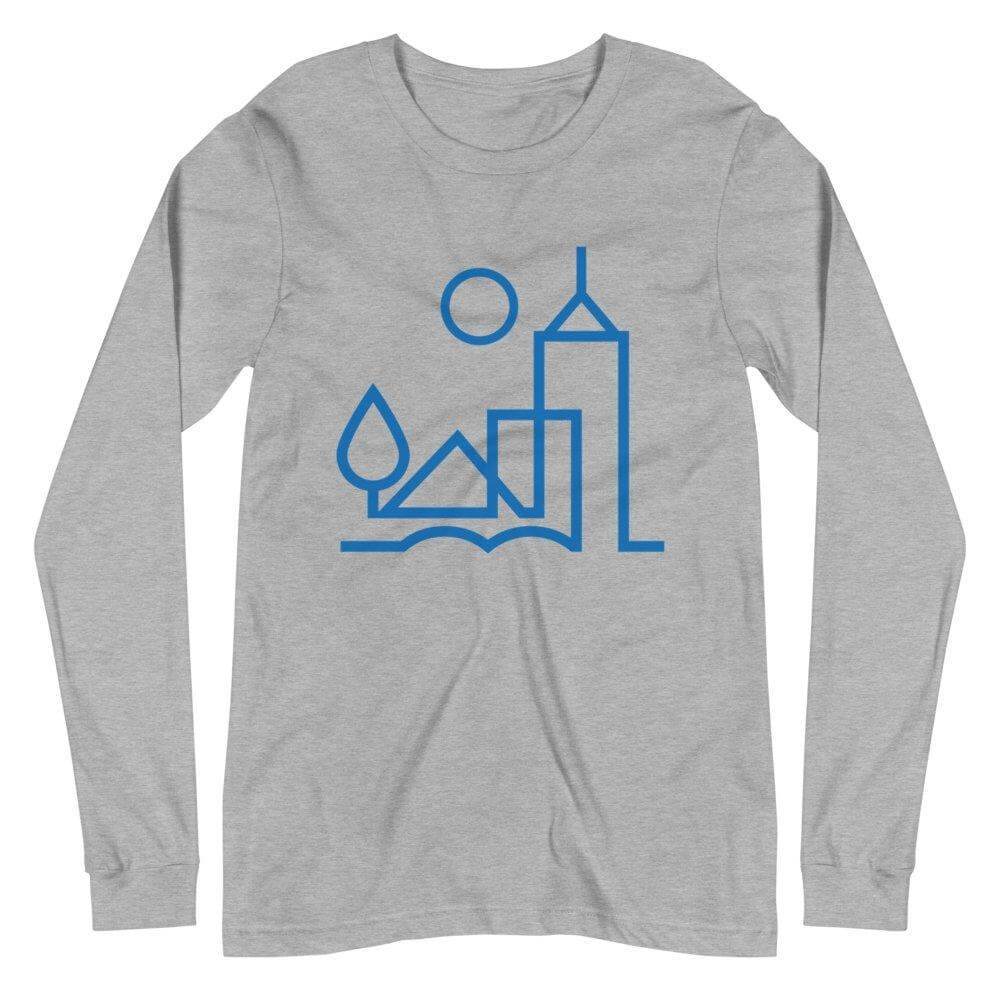 City Shirt Co Memphis Urban Dweller Long Sleeve T-Shirt Athletic Heather / XS Memphis Urban Dweller Long Sleeve T-Shirt | 901 | City Shirt Co