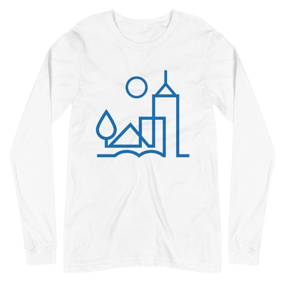 City Shirt Co Memphis Urban Dweller Long Sleeve T-Shirt White / XS Memphis Urban Dweller Long Sleeve T-Shirt | 901 | City Shirt Co