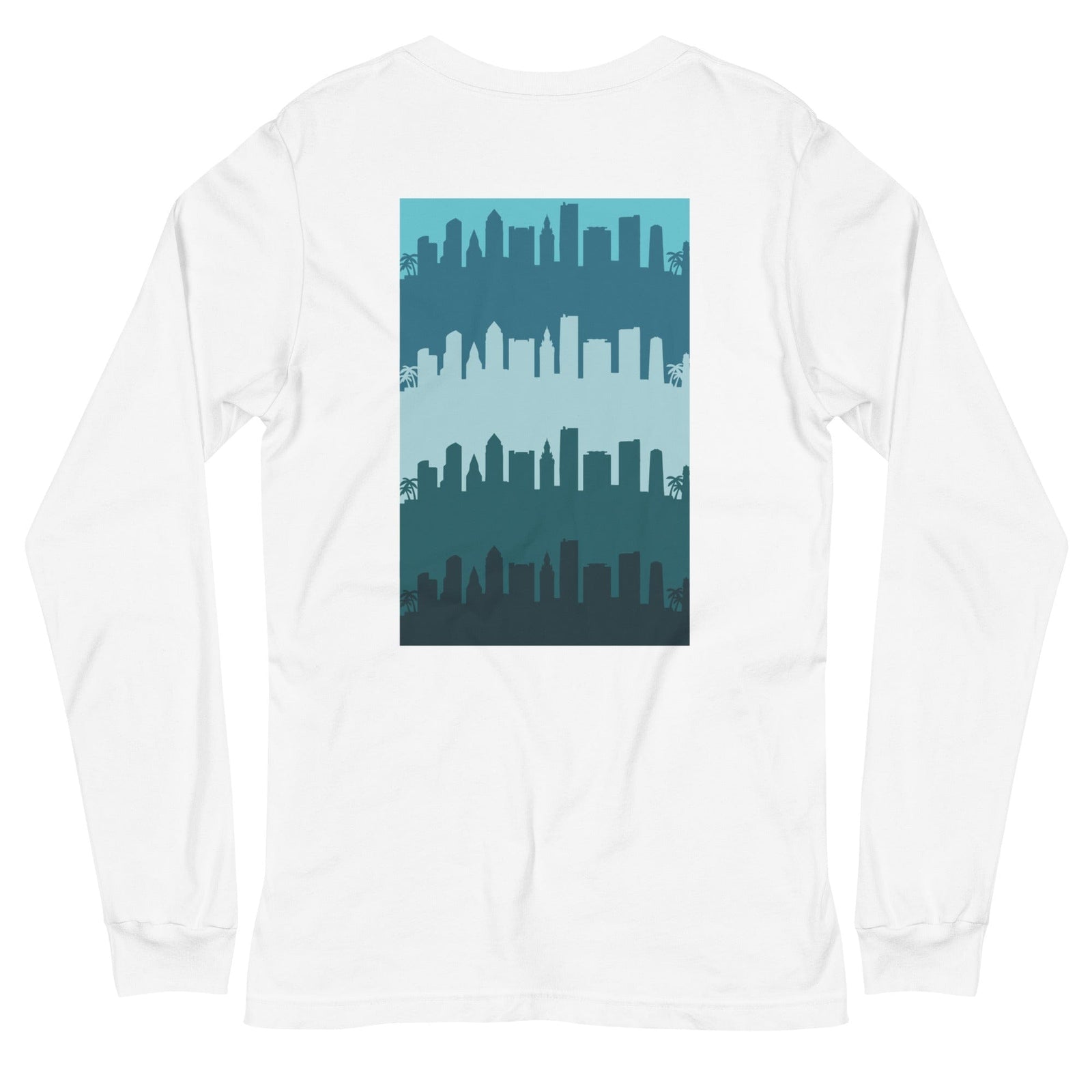 City Shirt Co Miami City Comfort Long Sleeve T-Shirt