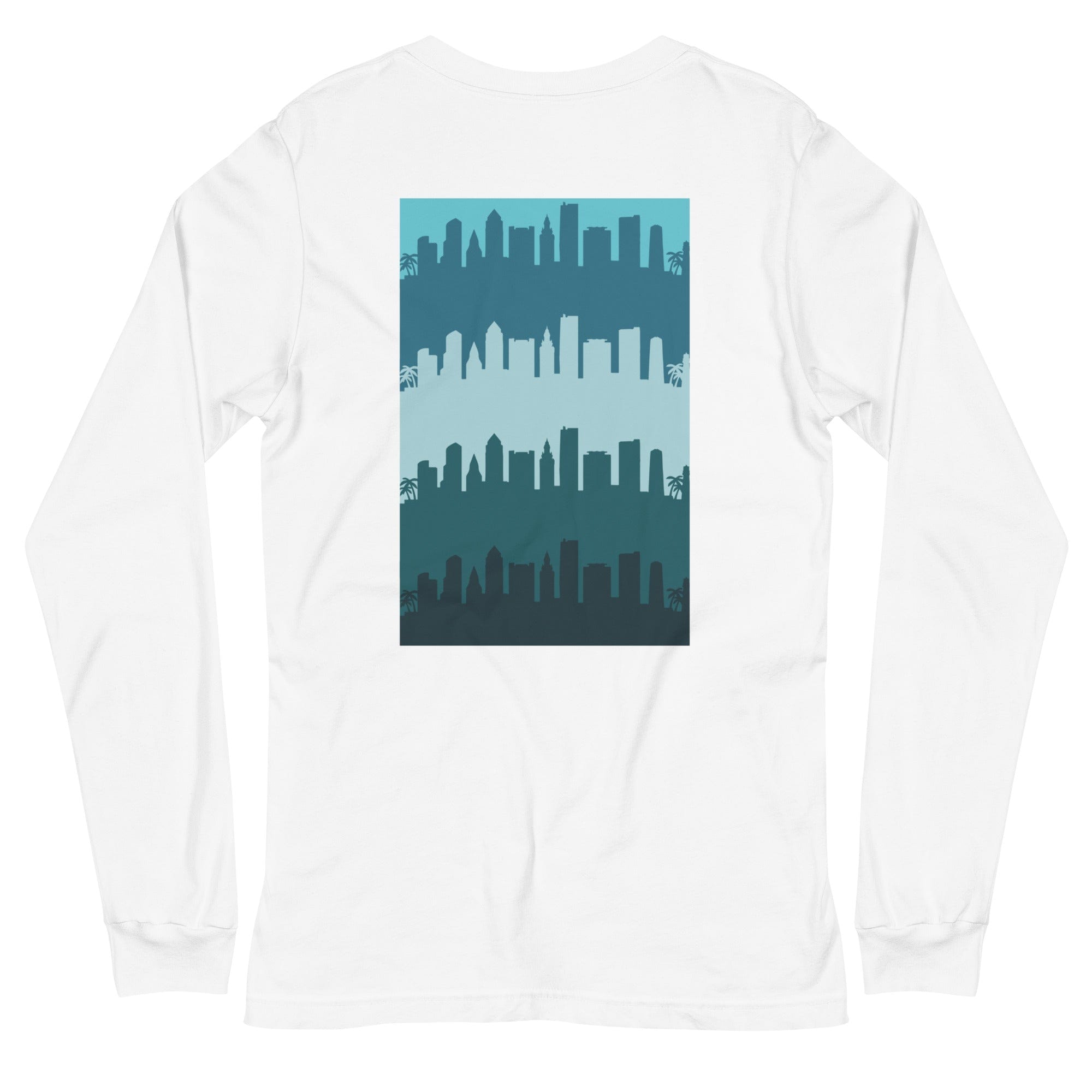 City Shirt Co Miami City Comfort Long Sleeve T-Shirt