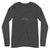 City Shirt Co Miami City Comfort Long Sleeve T-Shirt Dark Grey Heather / XS