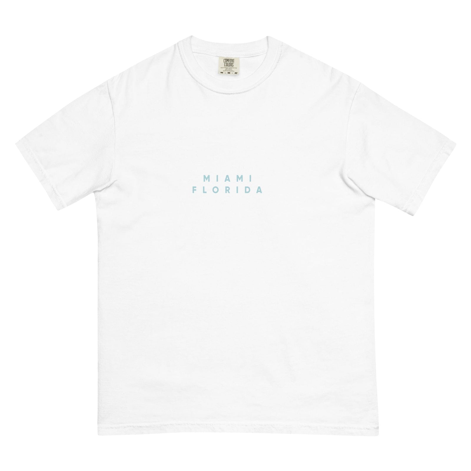 City Shirt Co Miami Comfort Colors T-Shirt White / S