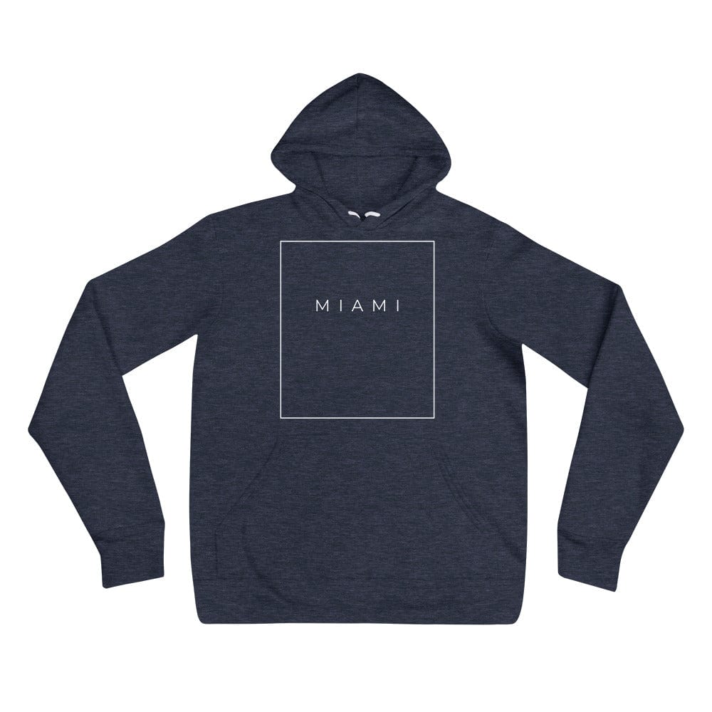 City Shirt Co Miami Essential Hoodie Heather Navy / S