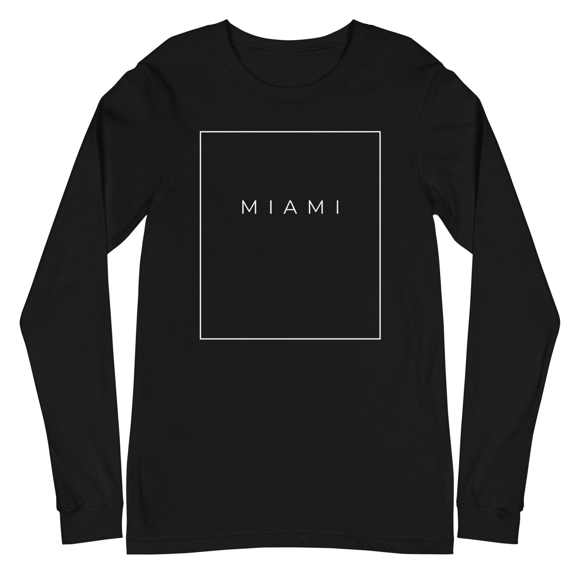 City Shirt Co Miami Essential Long Sleeve T-Shirt Black / XS