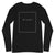 City Shirt Co Miami Essential Long Sleeve T-Shirt Black / XS