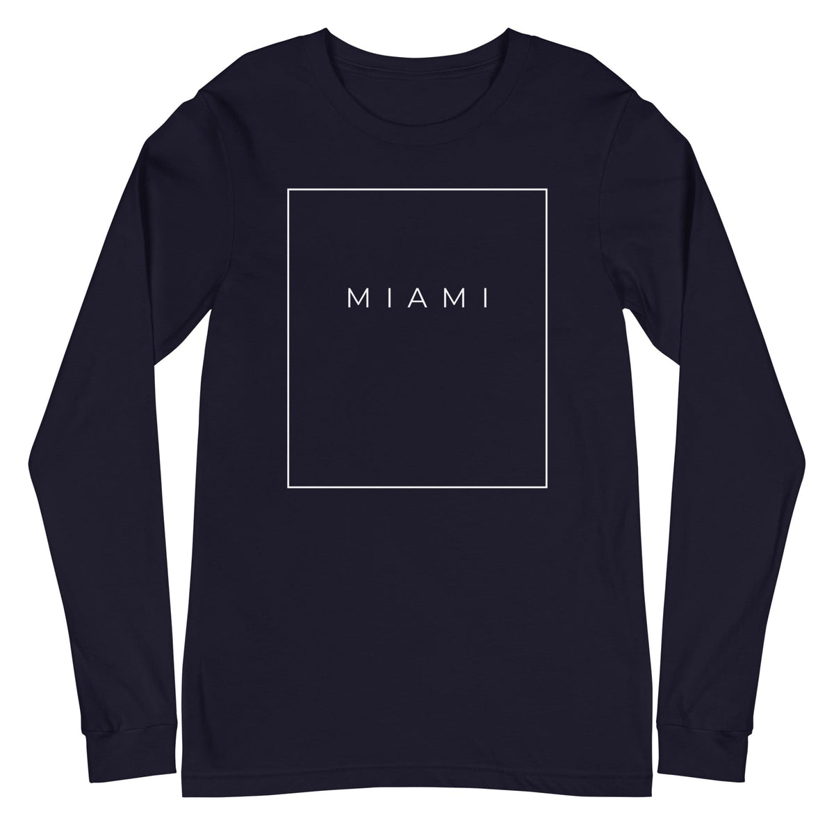 City Shirt Co Miami Essential Long Sleeve T-Shirt Navy / XS