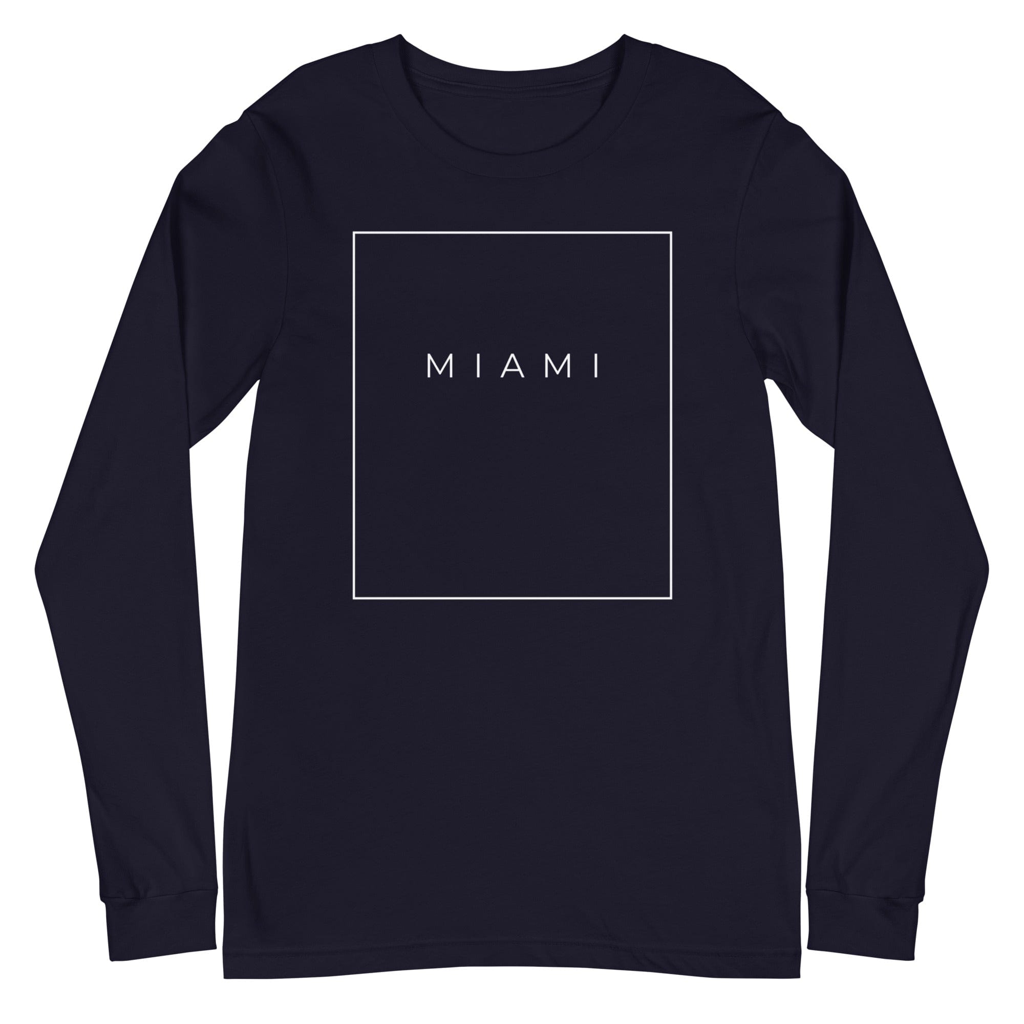City Shirt Co Miami Essential Long Sleeve T-Shirt Navy / XS