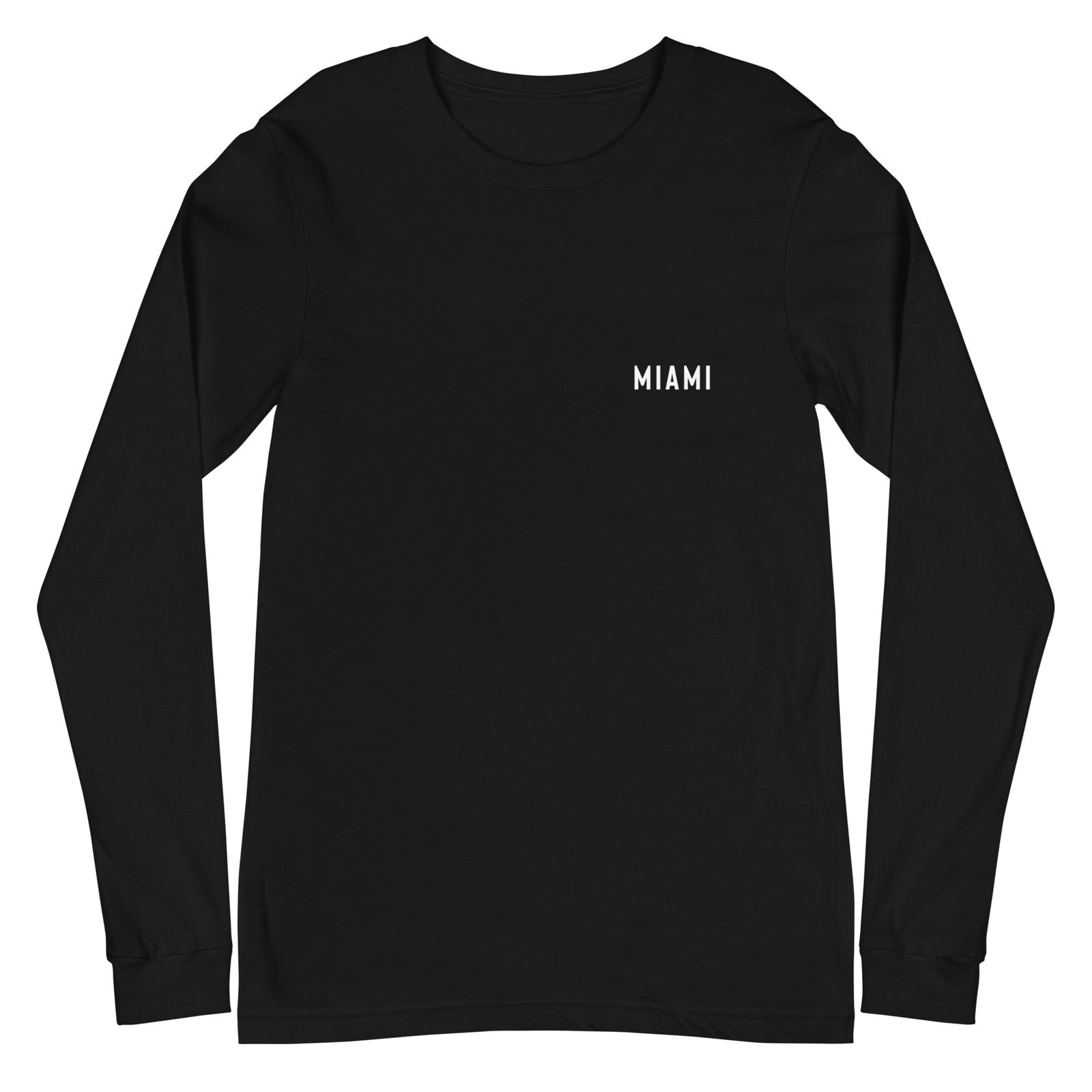 City Shirt Co Miami Urban Dweller Long Sleeve Back Print T-Shirt Black / XS Miami Urban Dweller Back Print Long Sleeve T-Shirt | City Shirt Co