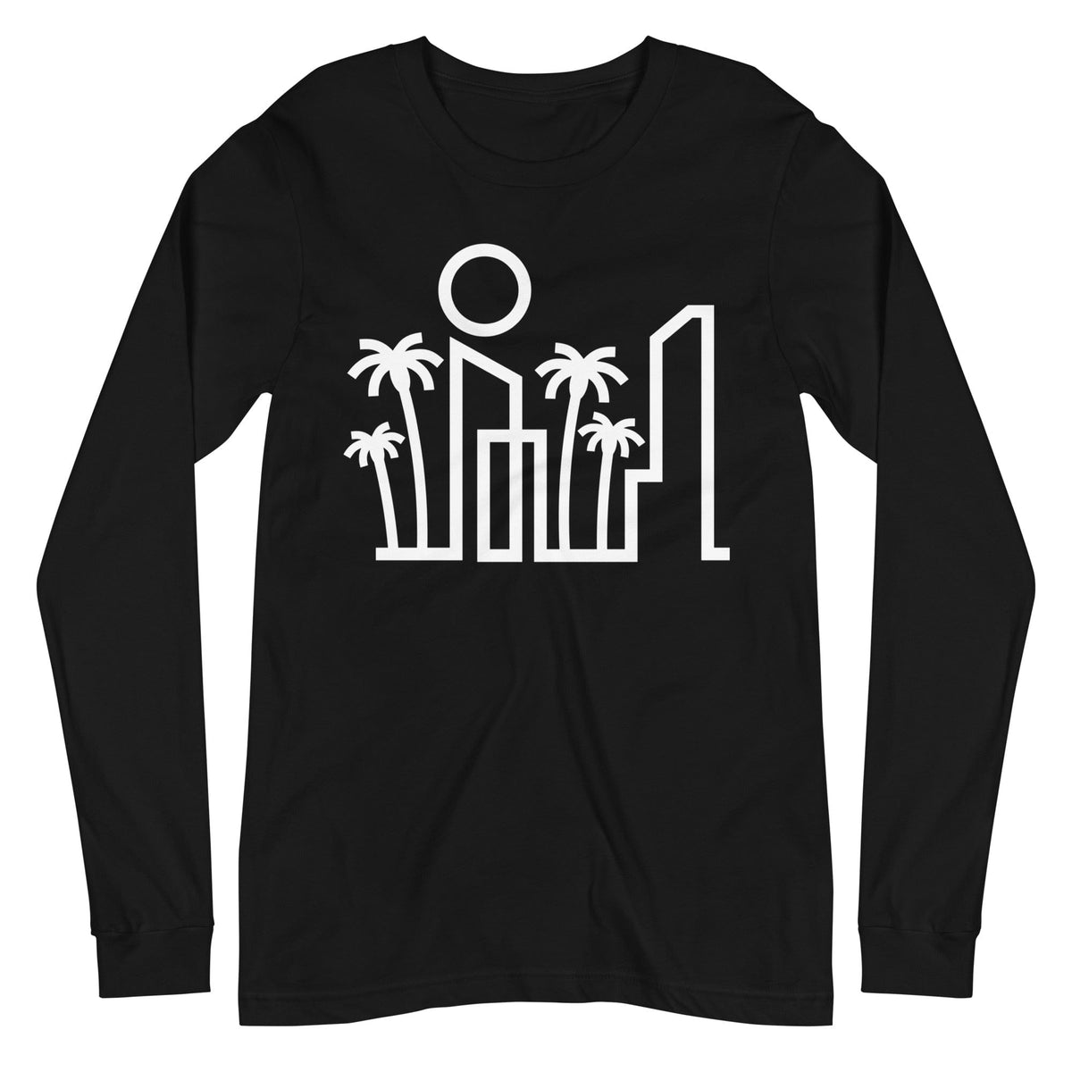 City Shirt Co Miami Urban Dweller Long Sleeve T-Shirt Black / XS