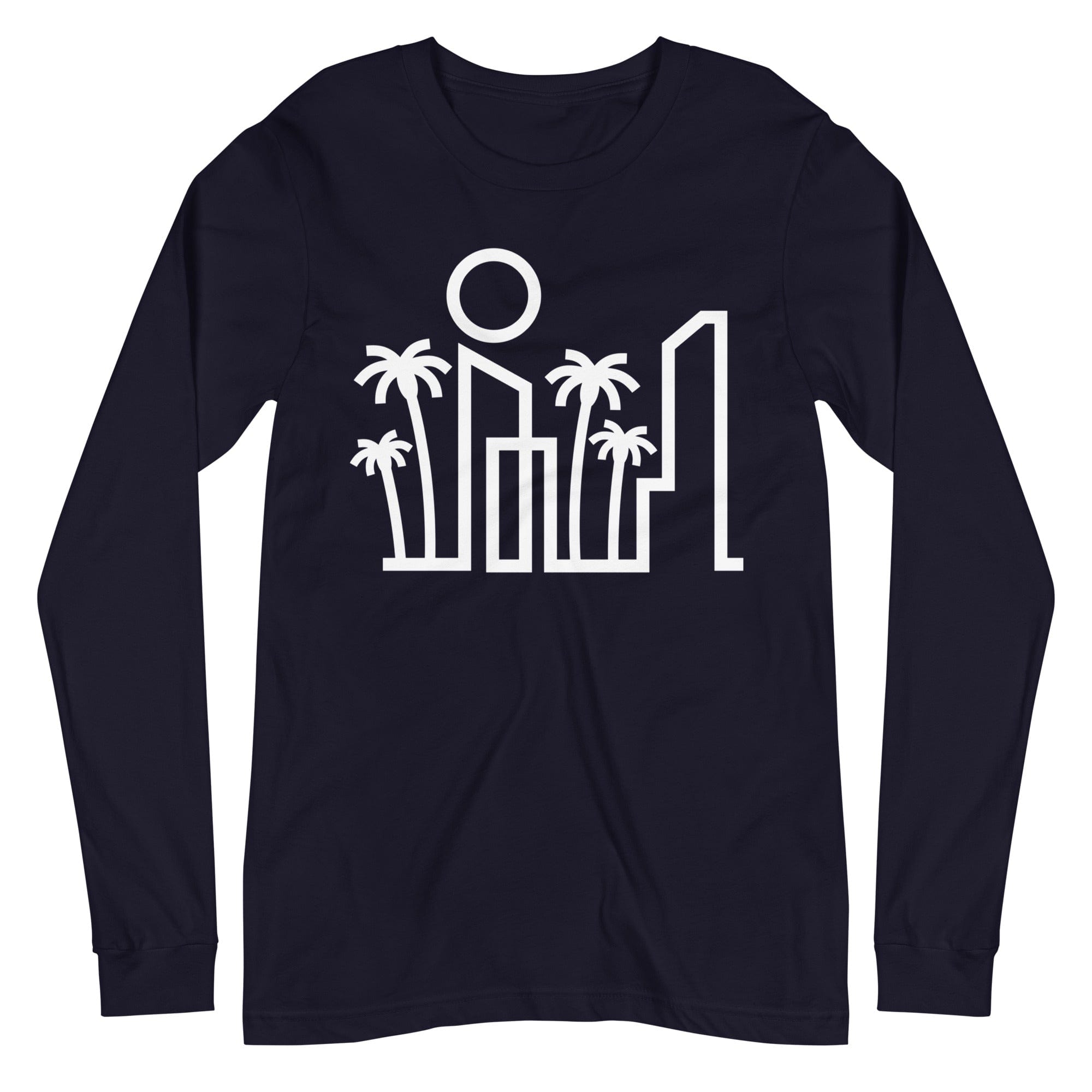 City Shirt Co Miami Urban Dweller Long Sleeve T-Shirt Navy / XS