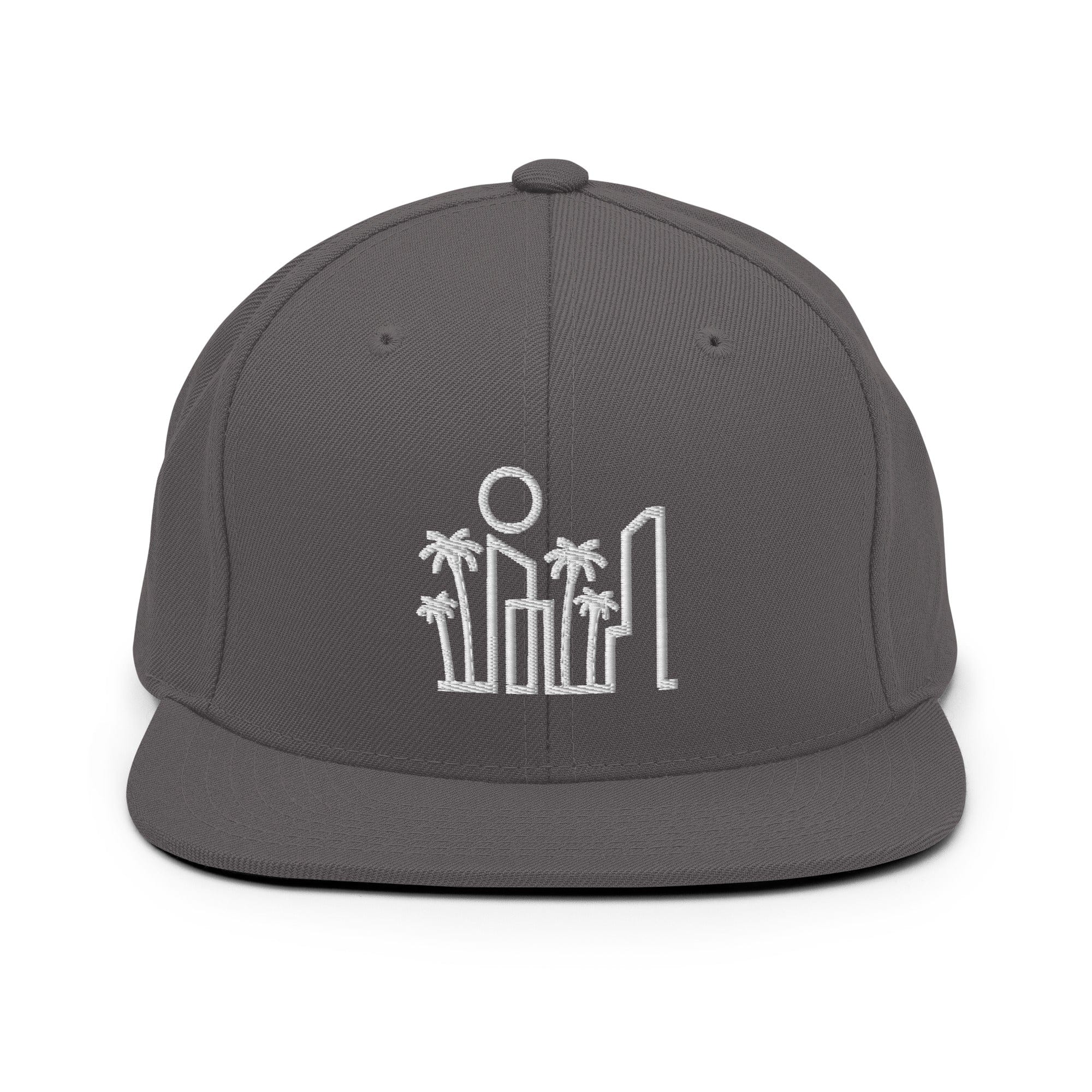 City Shirt Co Miami Urban Dweller Snapback Hat Dark Grey