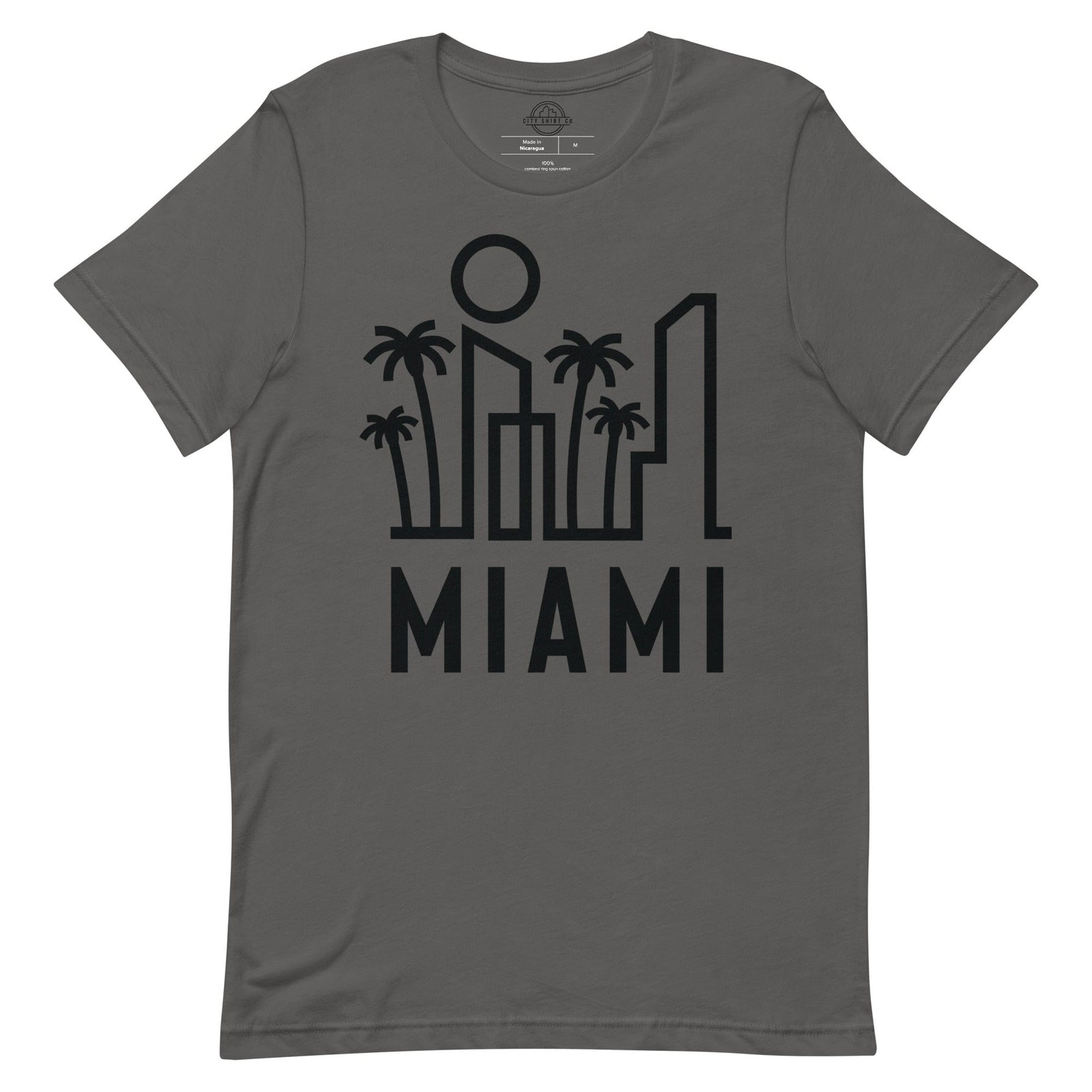 City Shirt Co Miami Urban Dweller Street Tee Asphalt / S