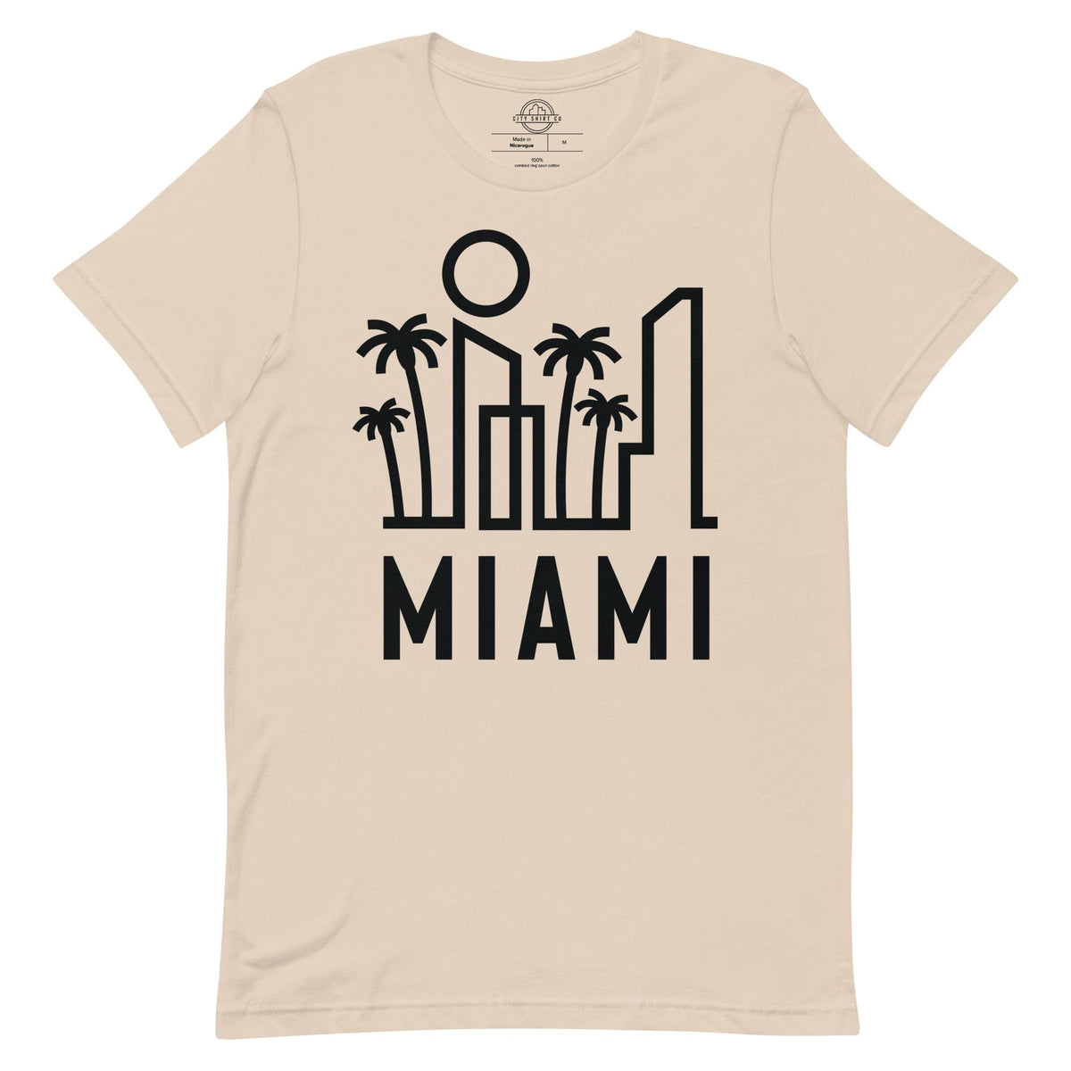 City Shirt Co Miami Urban Dweller Street Tee Soft Cream / XS