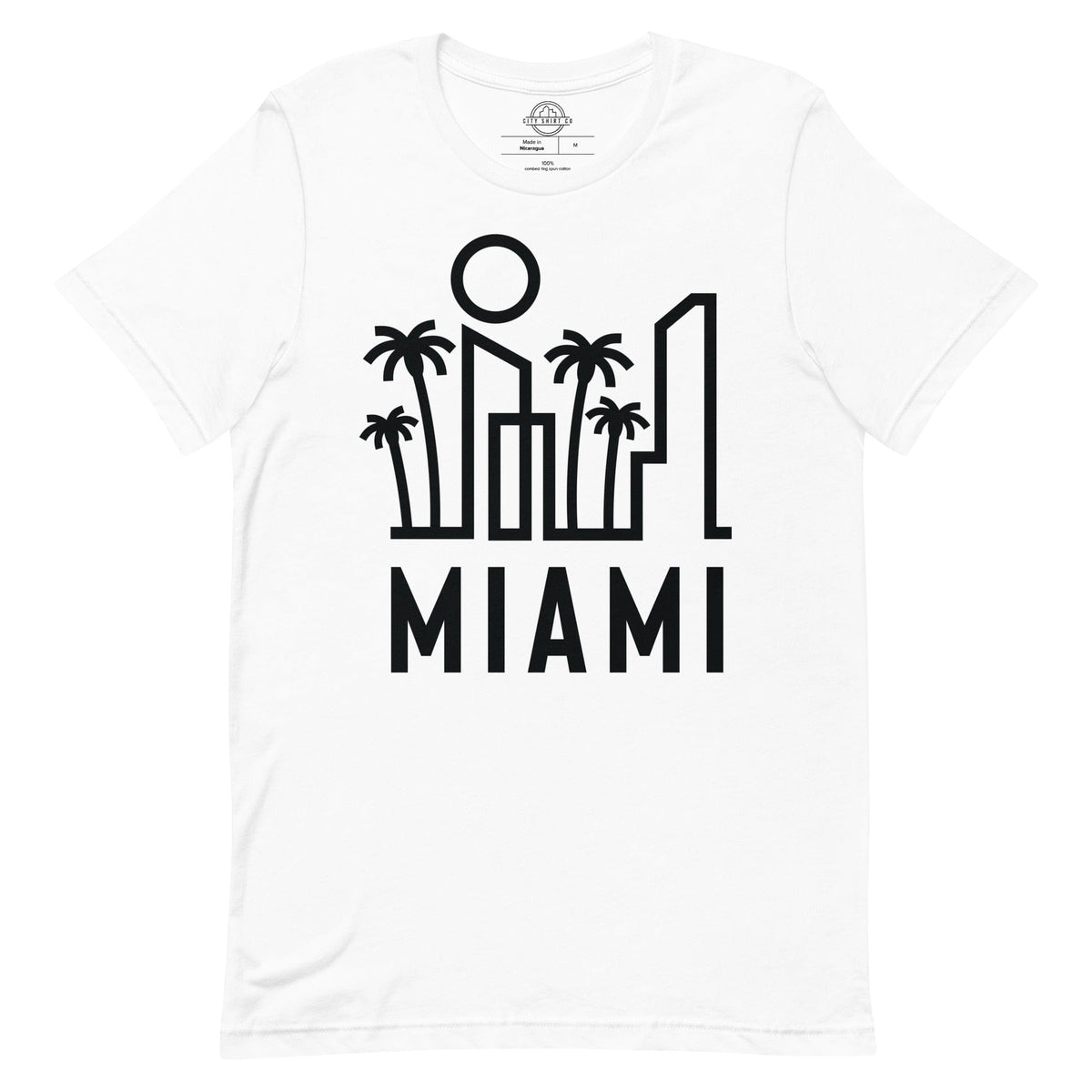 City Shirt Co Miami Urban Dweller Street Tee White / XS