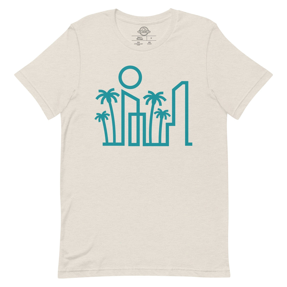 City Shirt Co Miami Urban Dweller T-Shirt Heather Dust / S