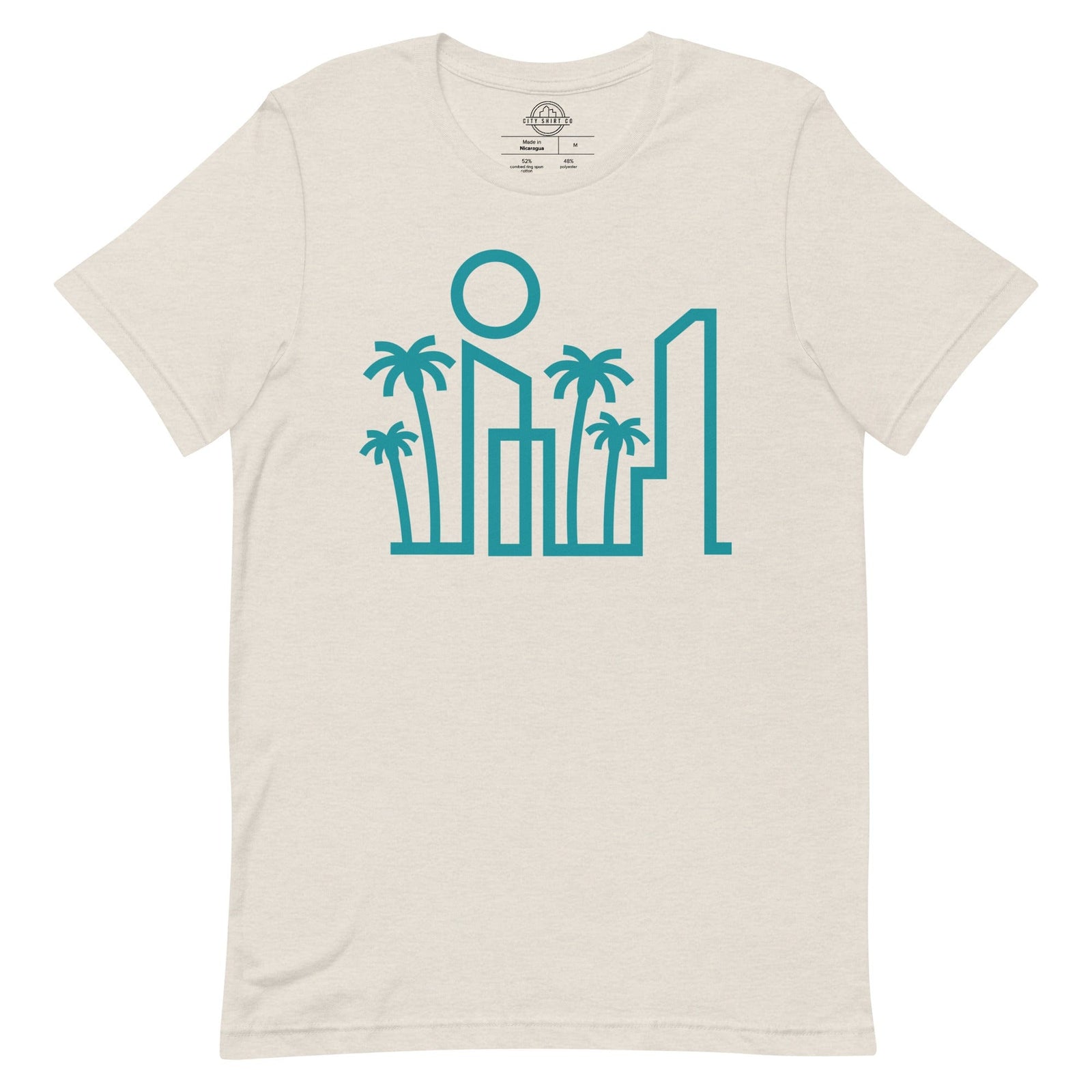 City Shirt Co Miami Urban Dweller T-Shirt Heather Dust / S