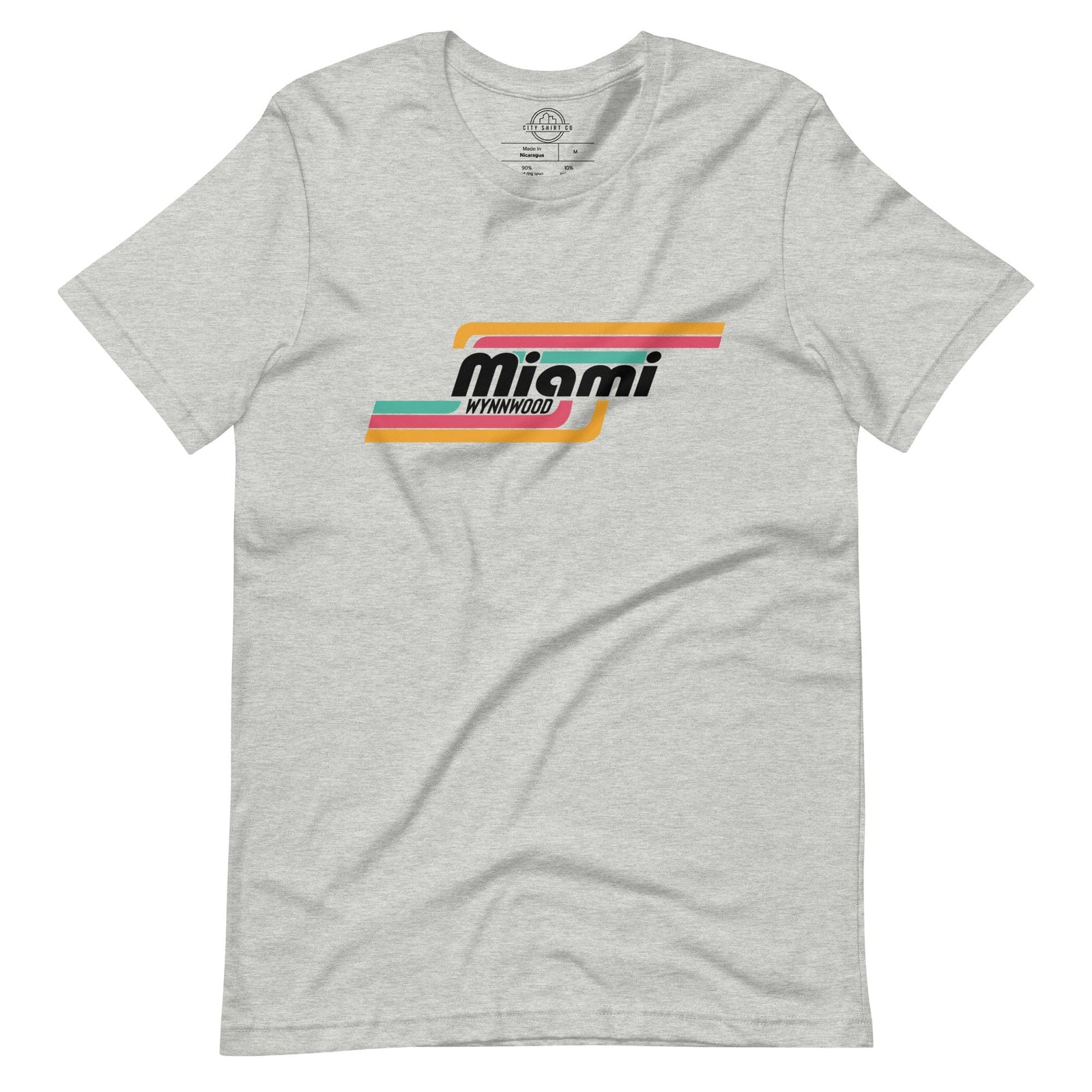 City Shirt Co Miami | Wynnwood Neighborhood T Shirt Athletic Heather / XS