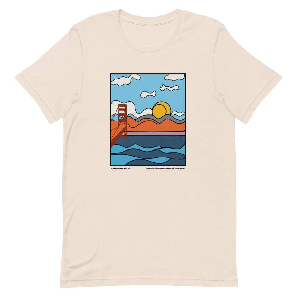 City Shirt Co Moments of Summer Soft Cream / S