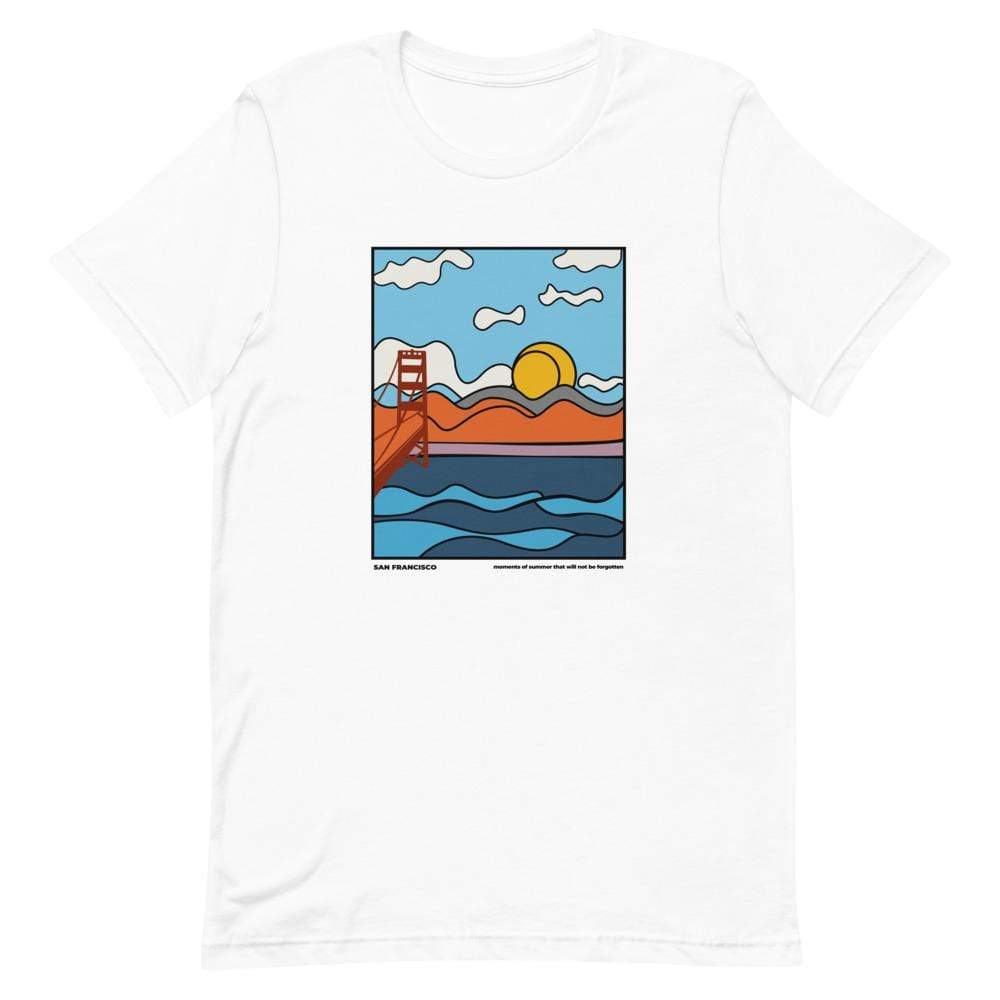 City Shirt Co Moments of Summer White / S