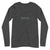 City Shirt Co Nashville City Comfort Long Sleeve T-Shirt Dark Grey Heather / XS