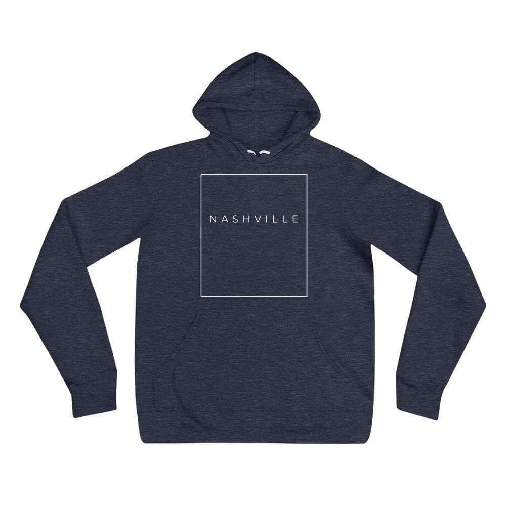 City Shirt Co Nashville Essential Hoodie Heather Navy / S