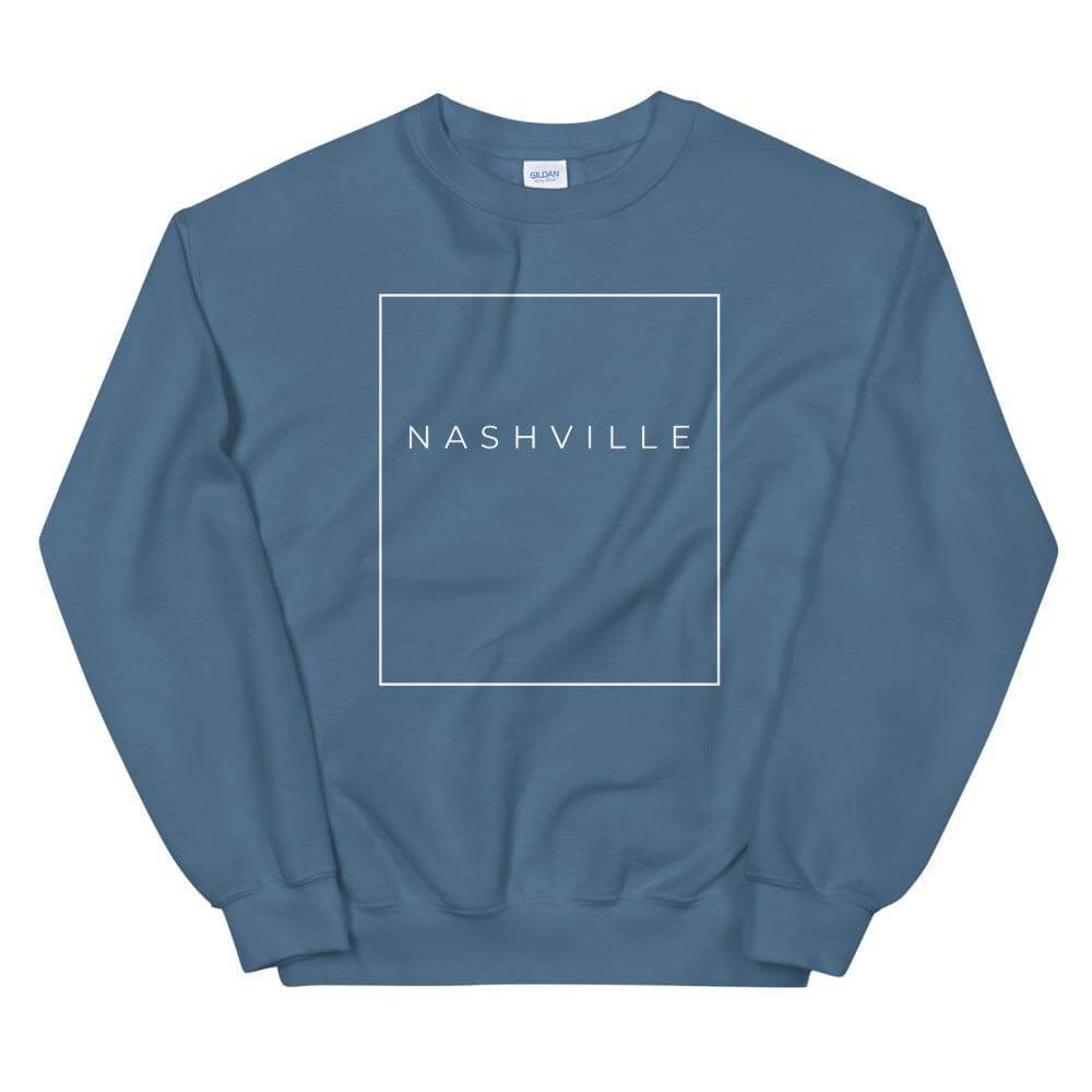 City Shirt Co Nashville Essential Sweatshirt Indigo Blue / S