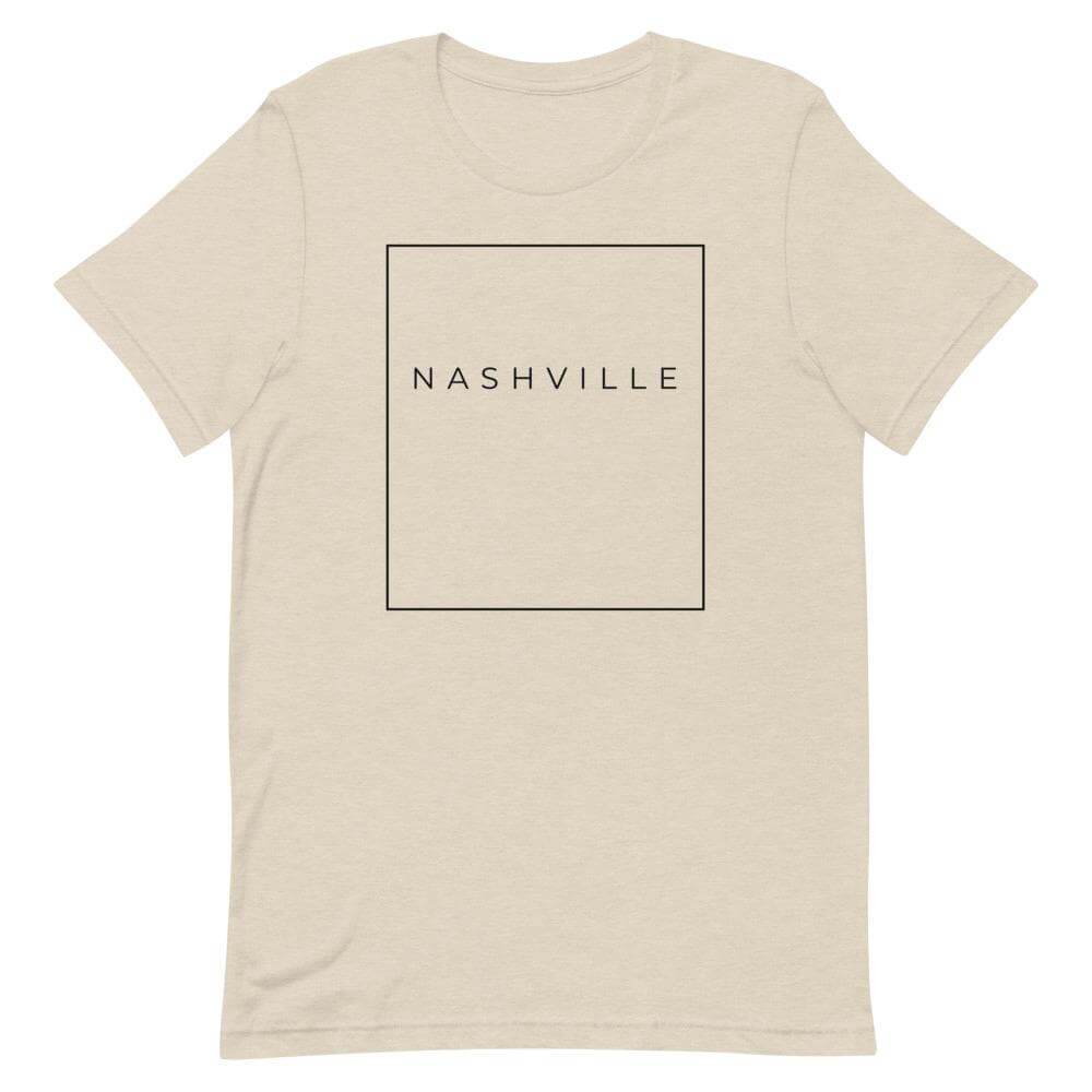 City Shirt Co Nashville Essential T-Shirt Heather Dust / S