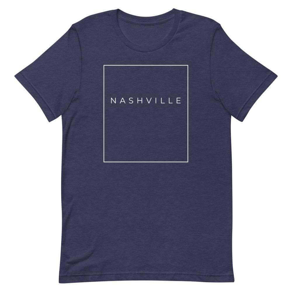 City Shirt Co Nashville Essential T-Shirt Heather Midnight Navy / XS