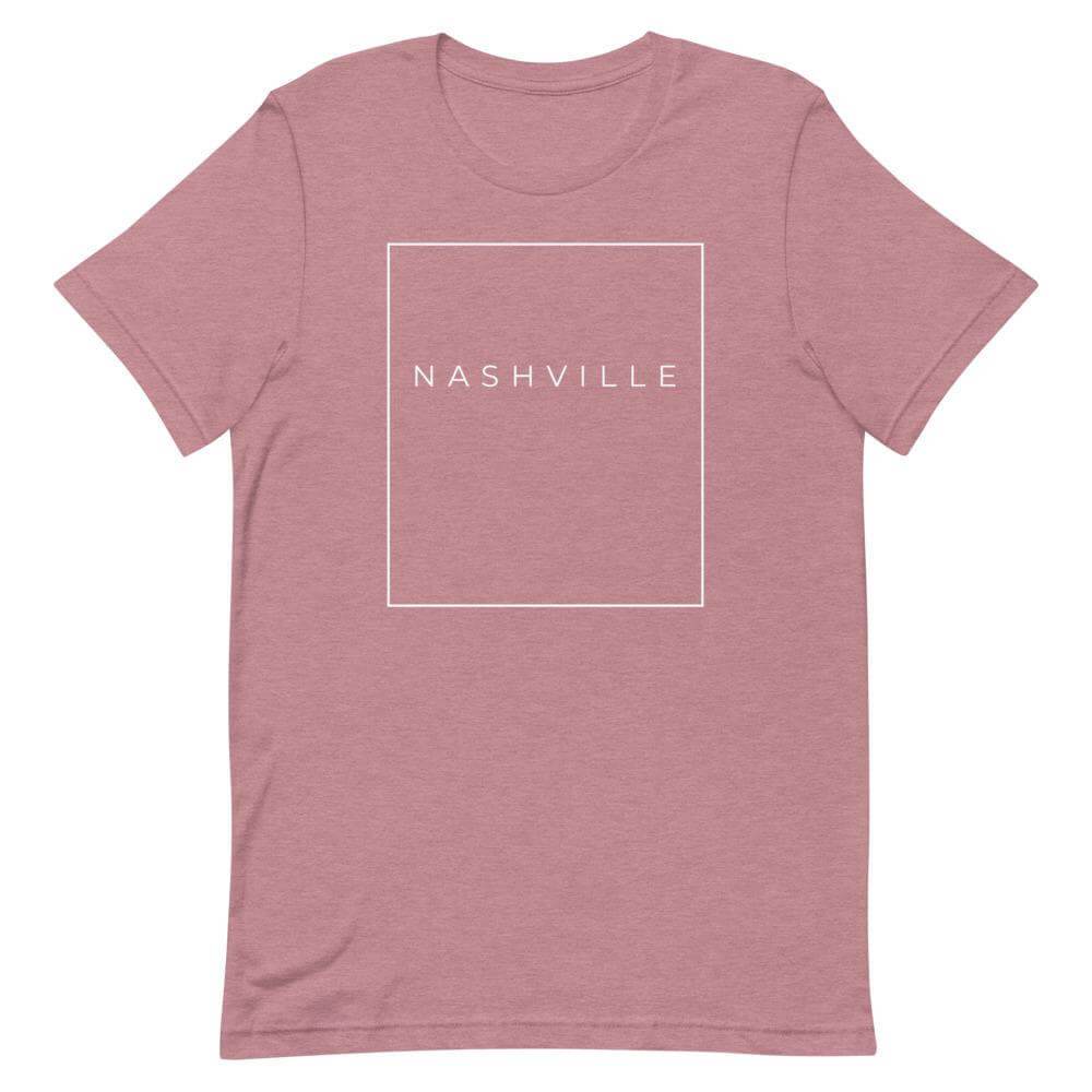 City Shirt Co Nashville Essential T-Shirt Heather Orchid / S