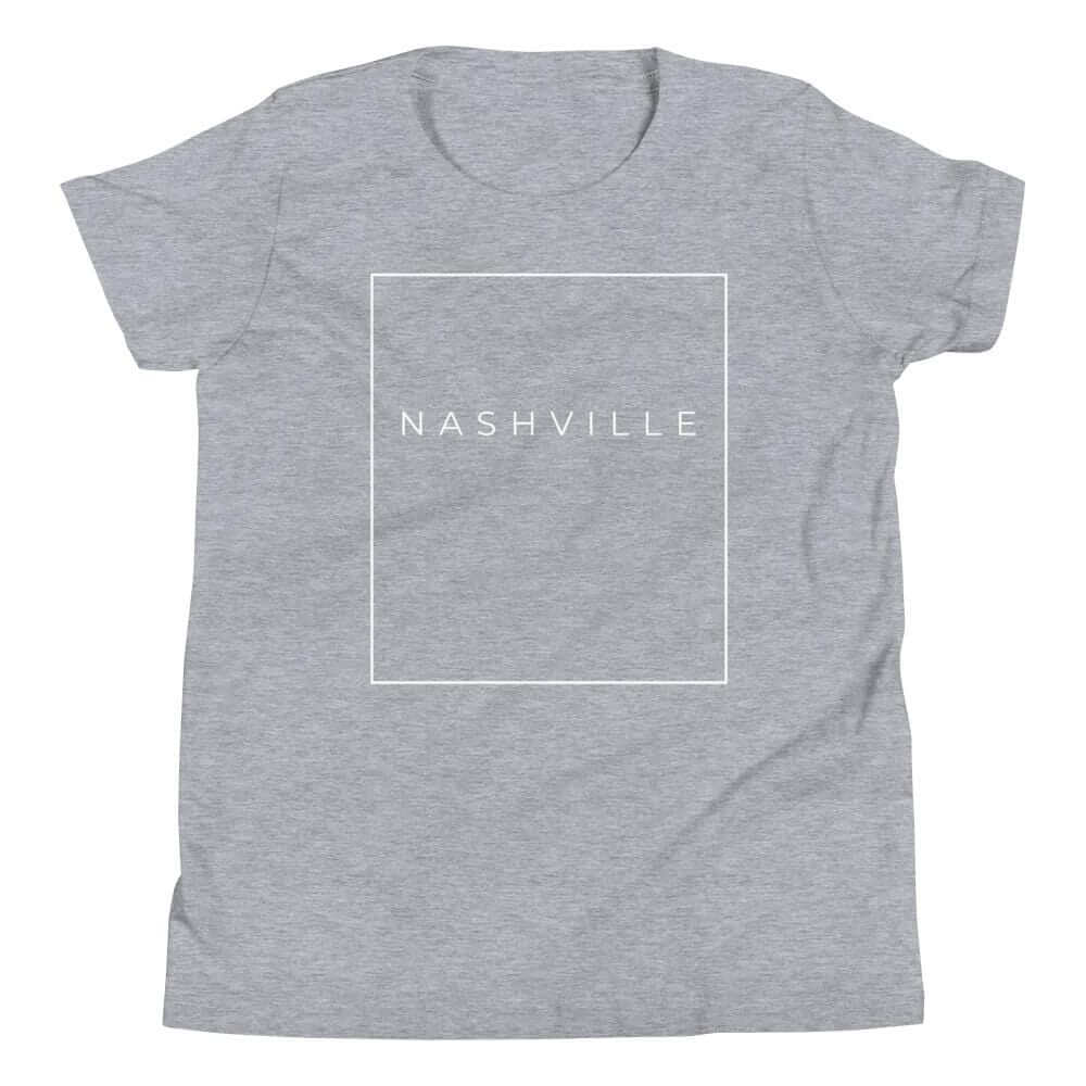 City Shirt Co Nashville Essential Youth T-Shirt Athletic Heather / S