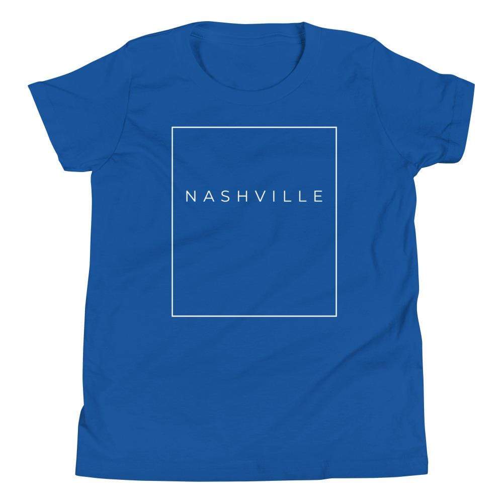 City Shirt Co Nashville Essential Youth T-Shirt True Royal / S