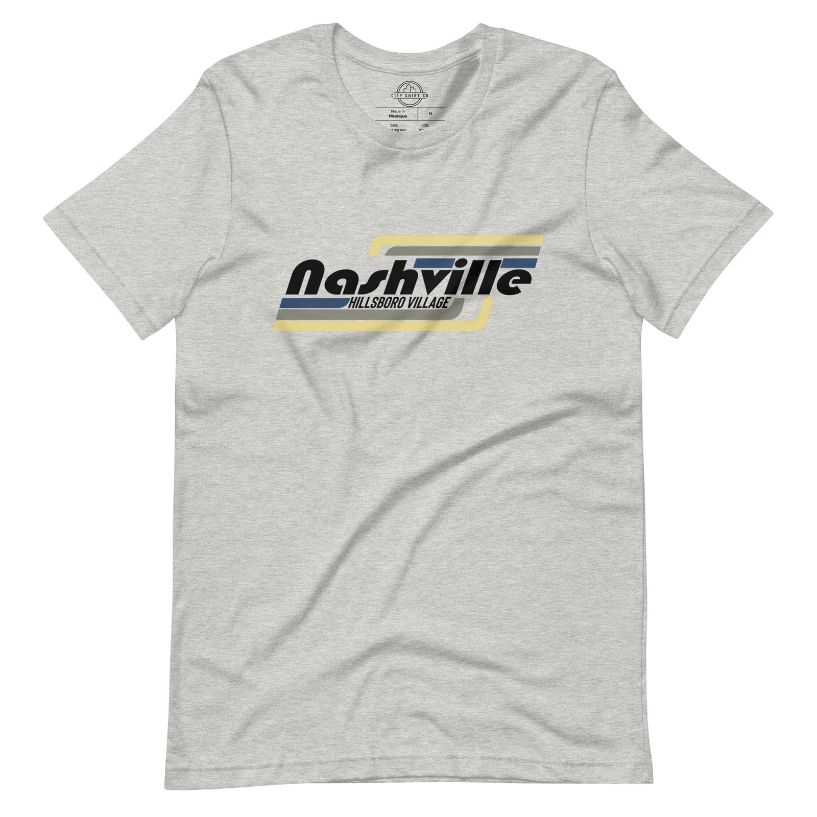 City Shirt Co Nashville | Hillsboro Village Neighborhood T Shirt Athletic Heather / XS