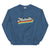 City Shirt Co Nashville Retro Crewneck Sweatshirt Indigo Blue / S