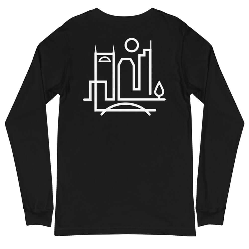 City Shirt Co Nashville Urban Dweller Back Print Long Sleeve T-Shirt Nashville Long Sleeve T-Shirt