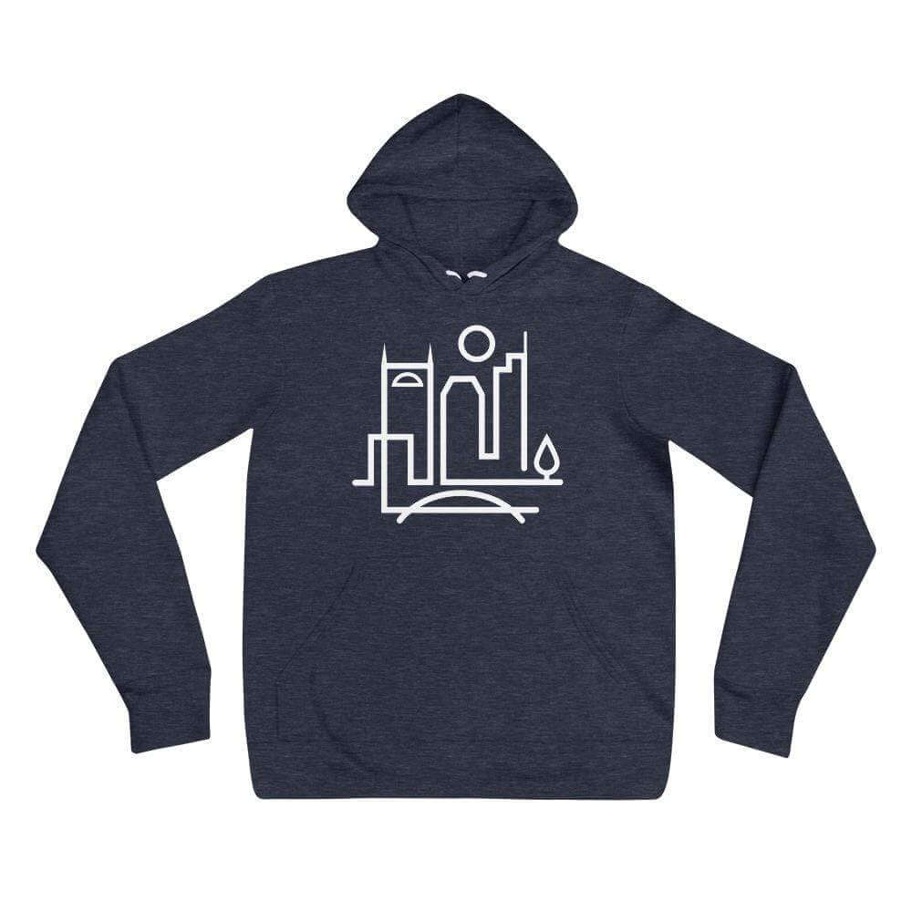 City Shirt Co Nashville Urban Dweller Hoodie Heather Navy / S Nashville Premium Quality Hoodie 