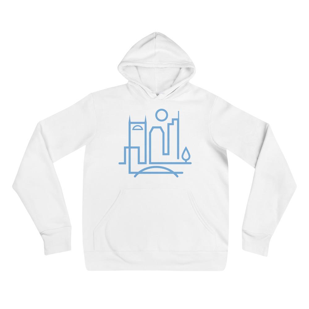 City Shirt Co Nashville Urban Dweller Hoodie White / S