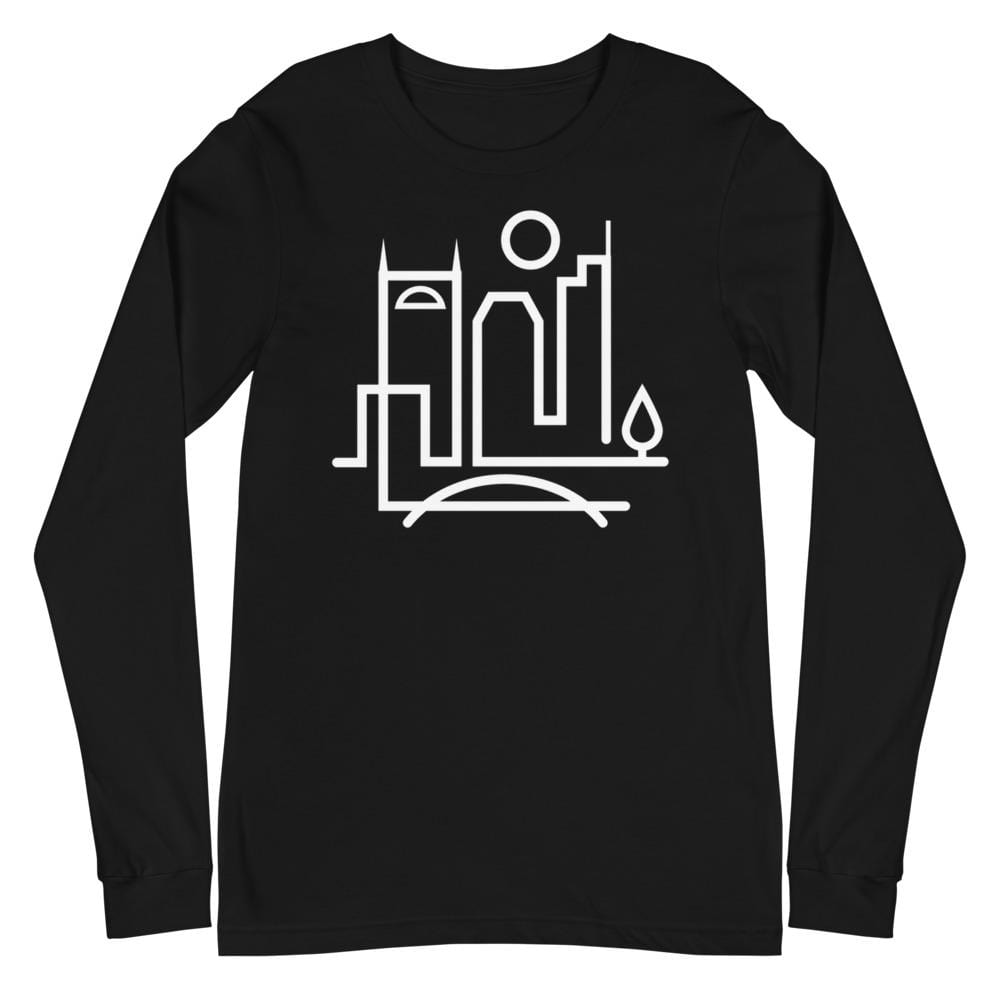 City Shirt Co Nashville Urban Dweller Long Sleeve T-Shirt Black / XS