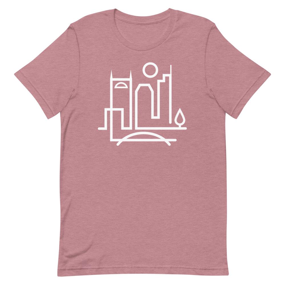 City Shirt Co Nashville Urban Dweller T-Shirt Heather Orchid / S