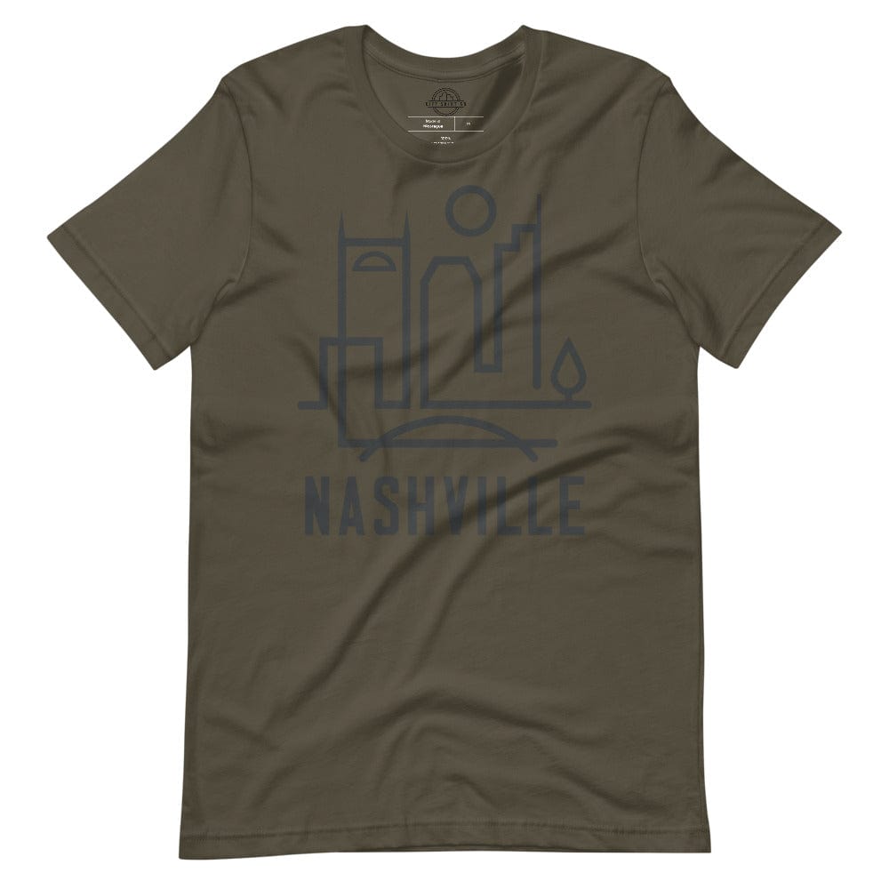 City Shirt Co Nashville Urban Dweller Tee Army / S