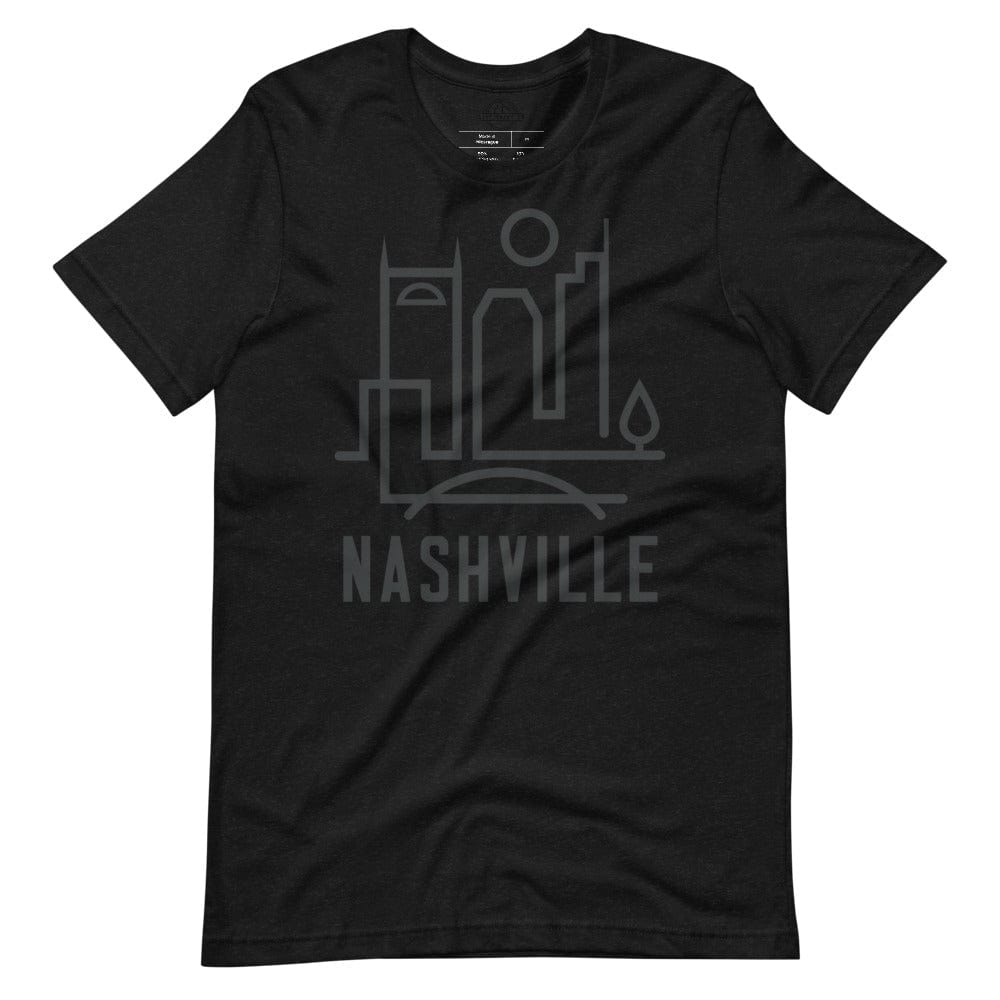 City Shirt Co Nashville Urban Dweller Tee Black Heather / XS