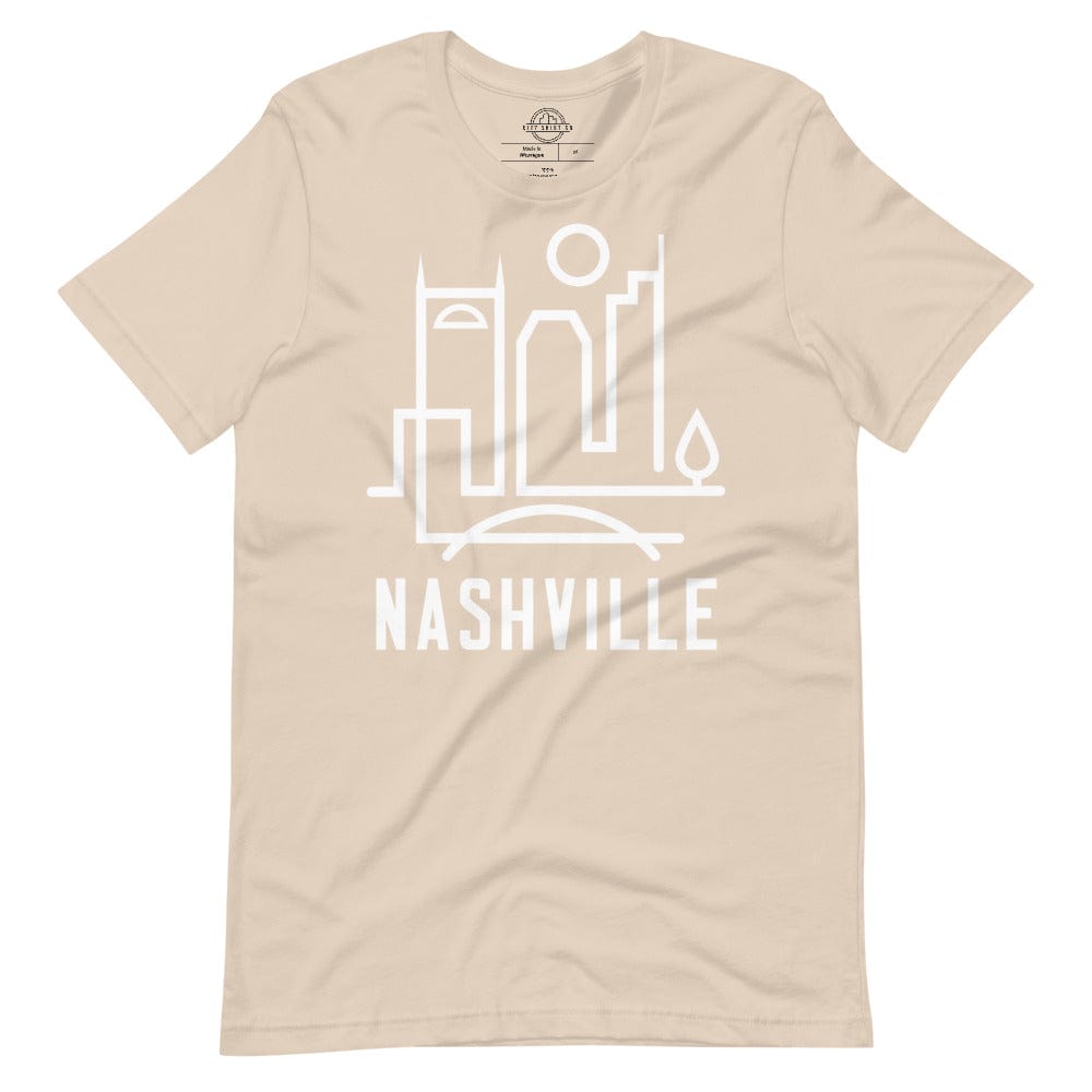 City Shirt Co Nashville Urban Dweller Tee Soft Cream / XS