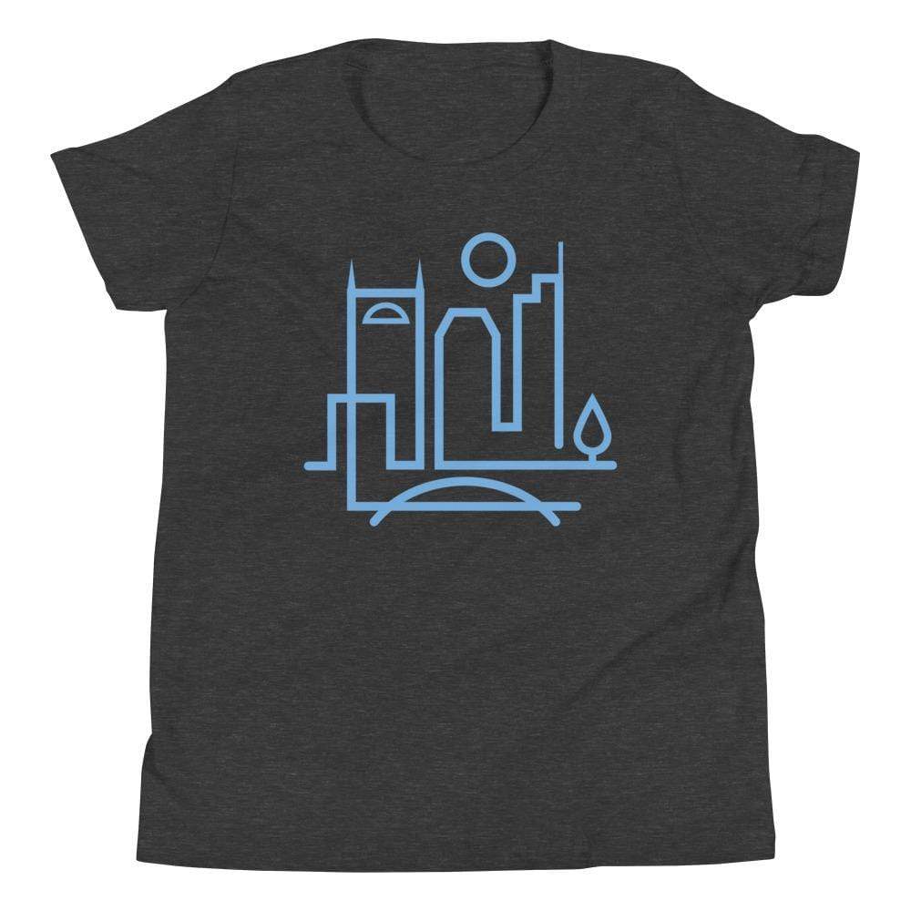 City Shirt Co Nashville Youth Urban Dweller T-Shirt Dark Grey Heather / S