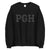City Shirt Co PGH Pittsburgh Crewneck Sweatshirt Black / S