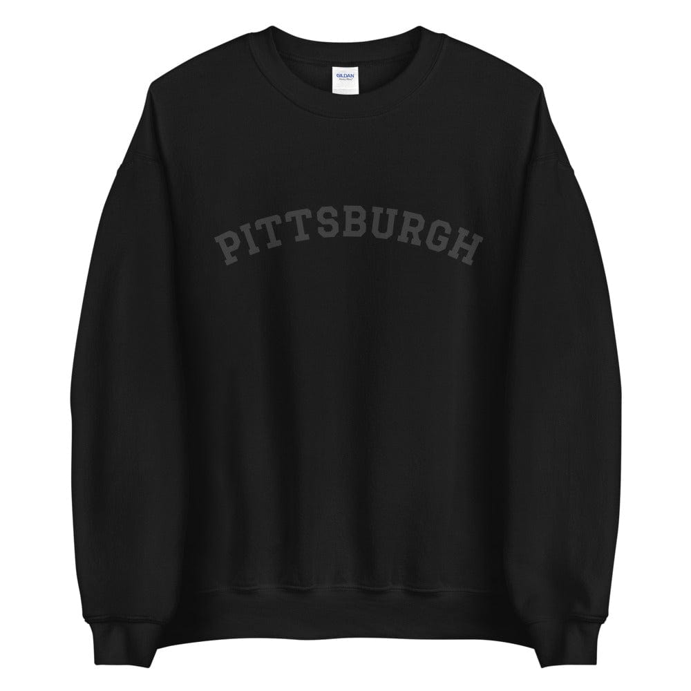 City Shirt Co Pittsburgh Black Tonal Sweatshirt S