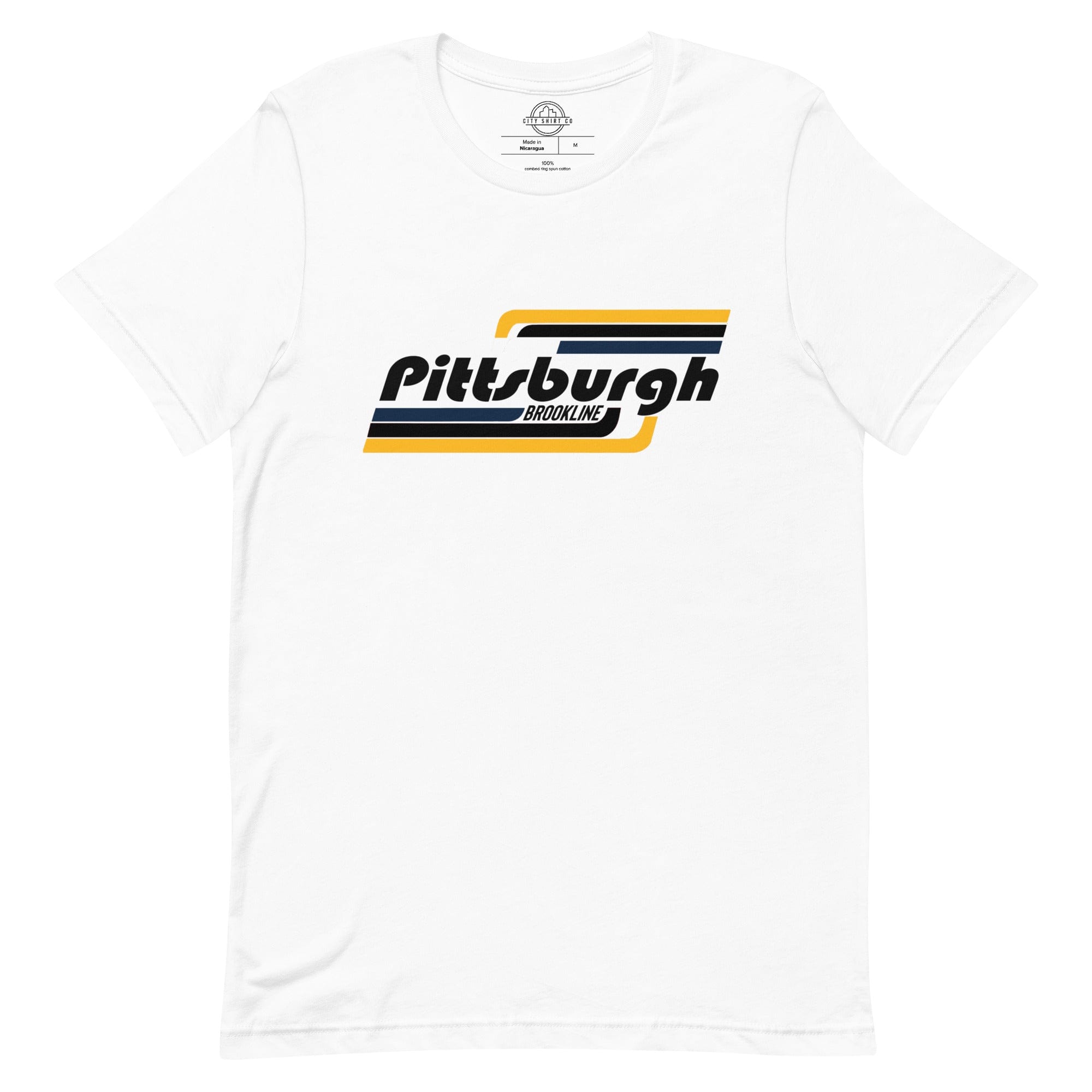 City Shirt Co Pittsburgh | Brookline Neighborhood T Shirt White / XS