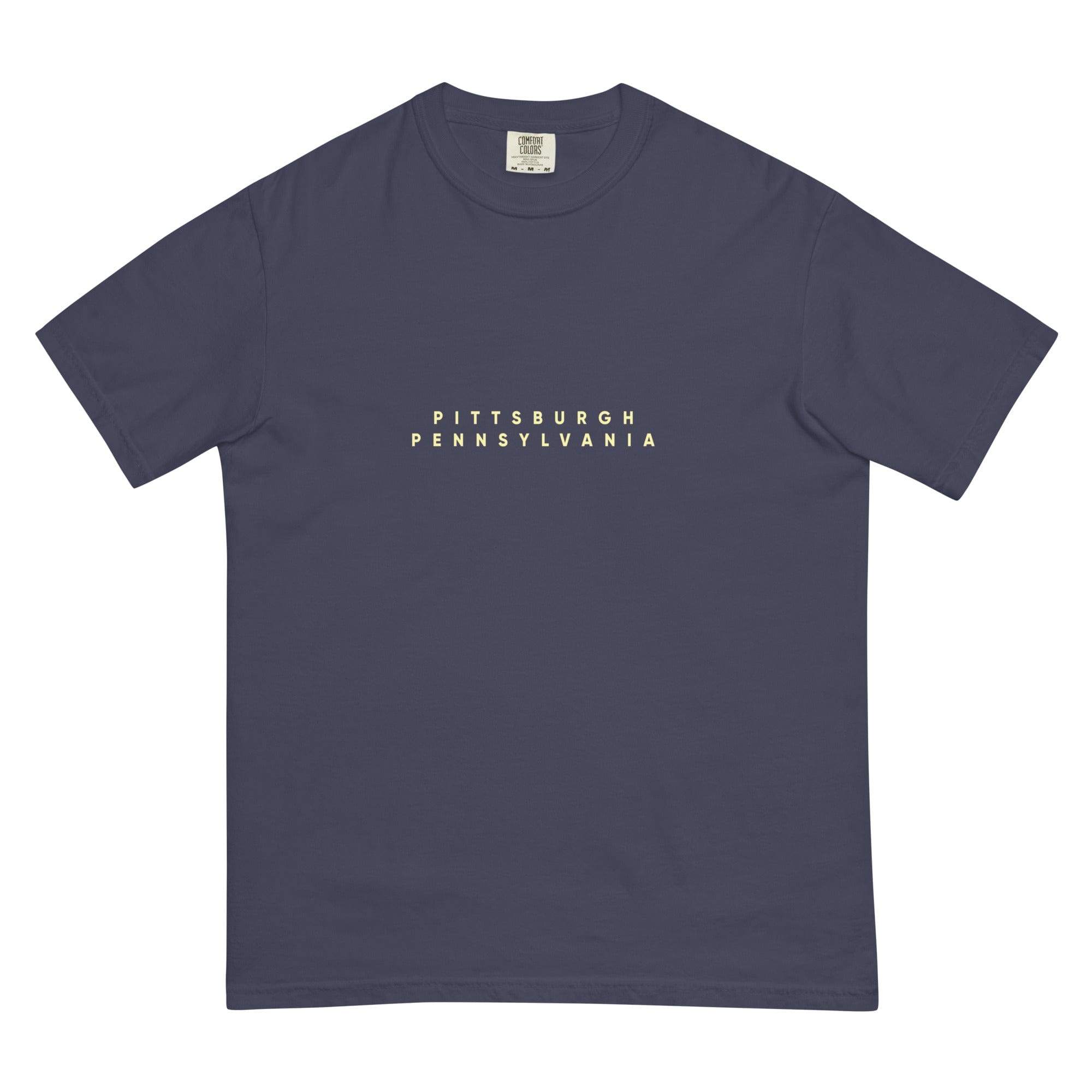 City Shirt Co Pittsburgh Comfort Colors T-Shirt True Navy / S
