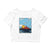 City Shirt Co Pittsburgh Moments of Summer Crop T-Shirt White / XS/SM