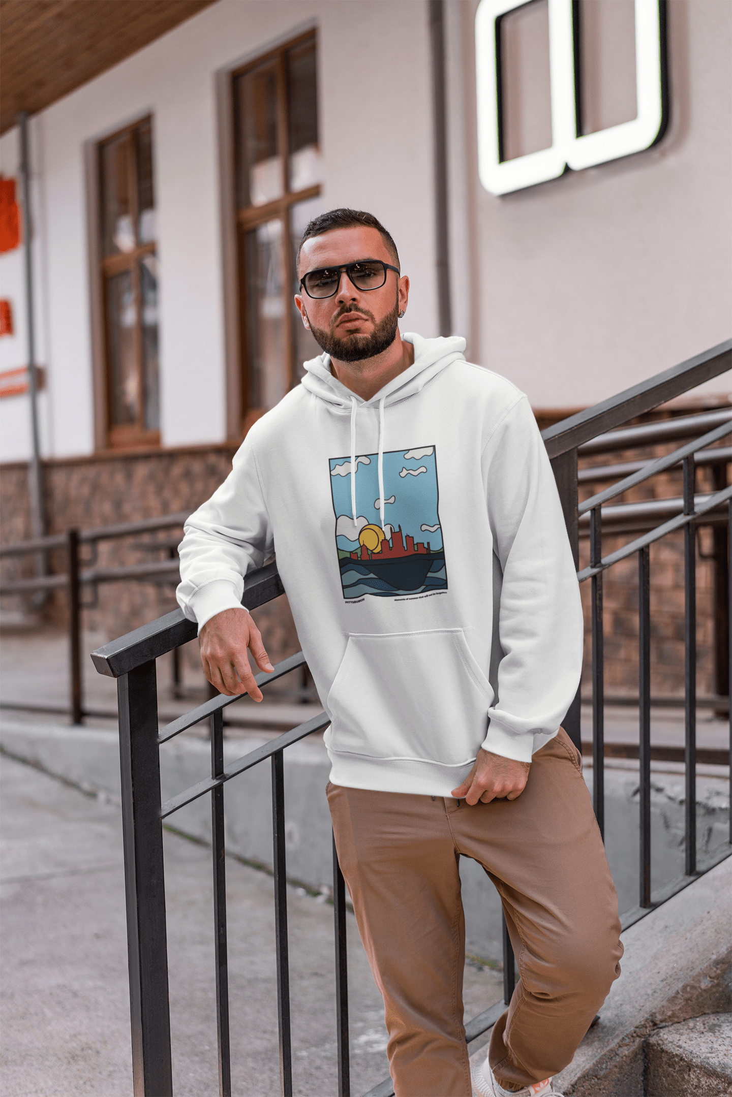 City Shirt Co Pittsburgh Moments of Summer Hoodie