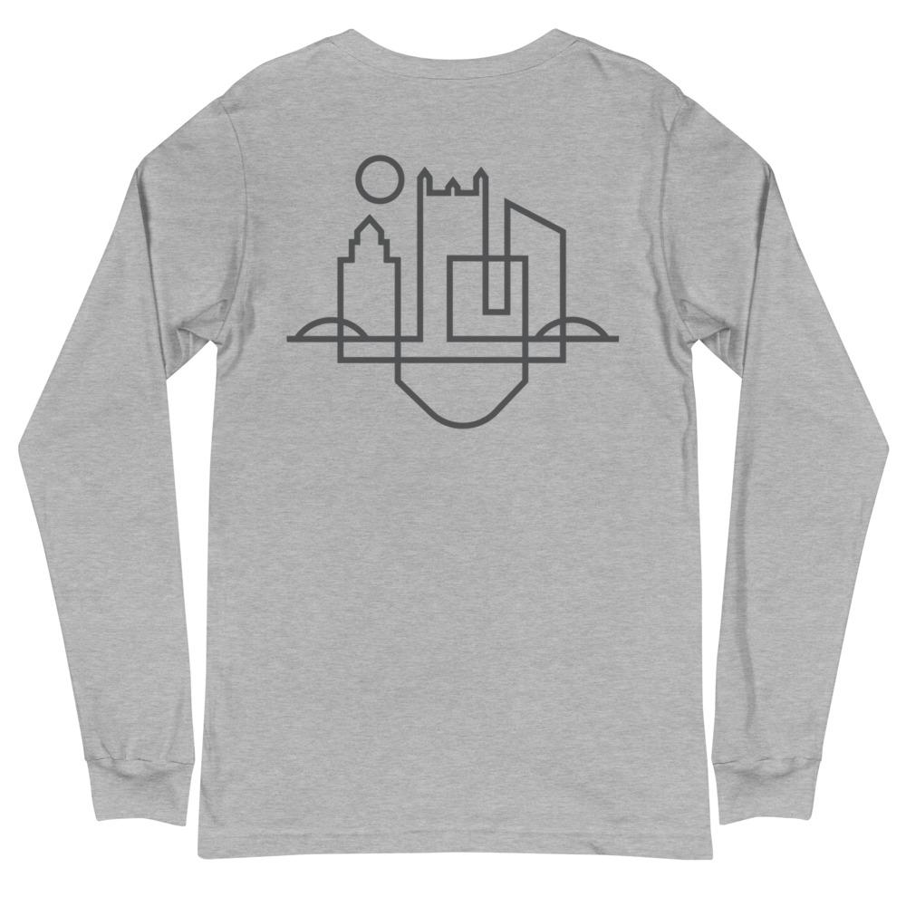 Pittsburgh Urban Dweller Back Print Long Sleeve T-Shirt - Long Sleeve T-Shirt - City Shirt Co